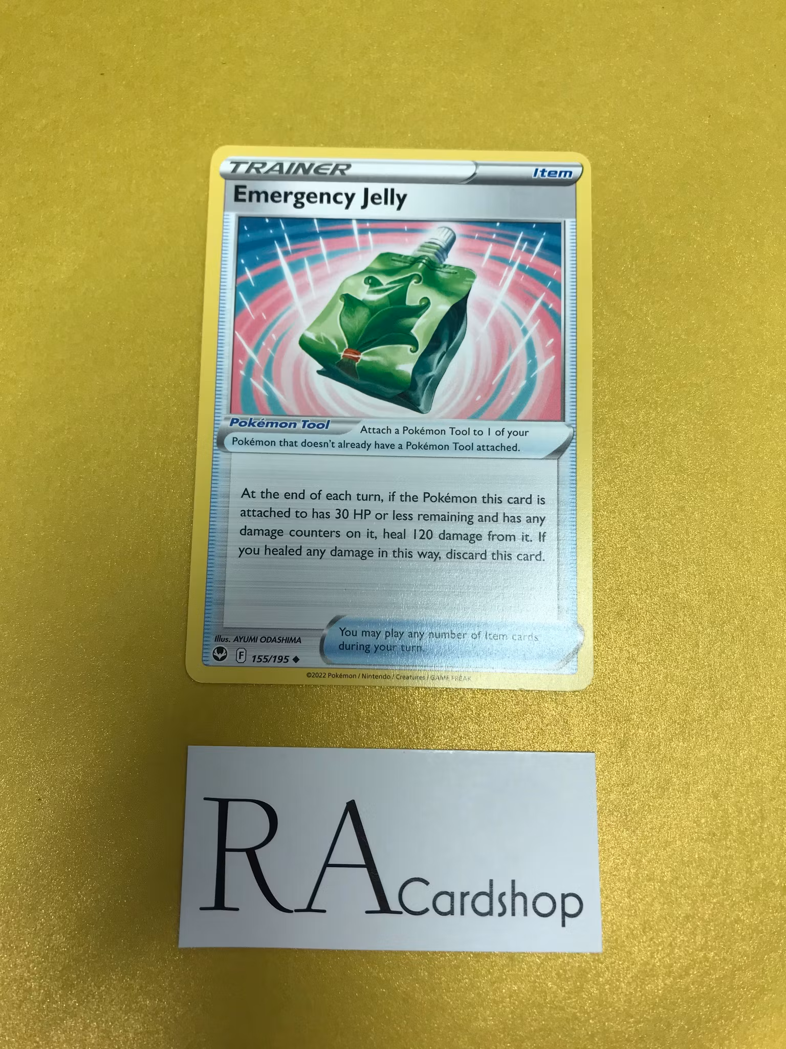 Emergency Jelly Uncommon 155/195 Silver Tempest Pokemon