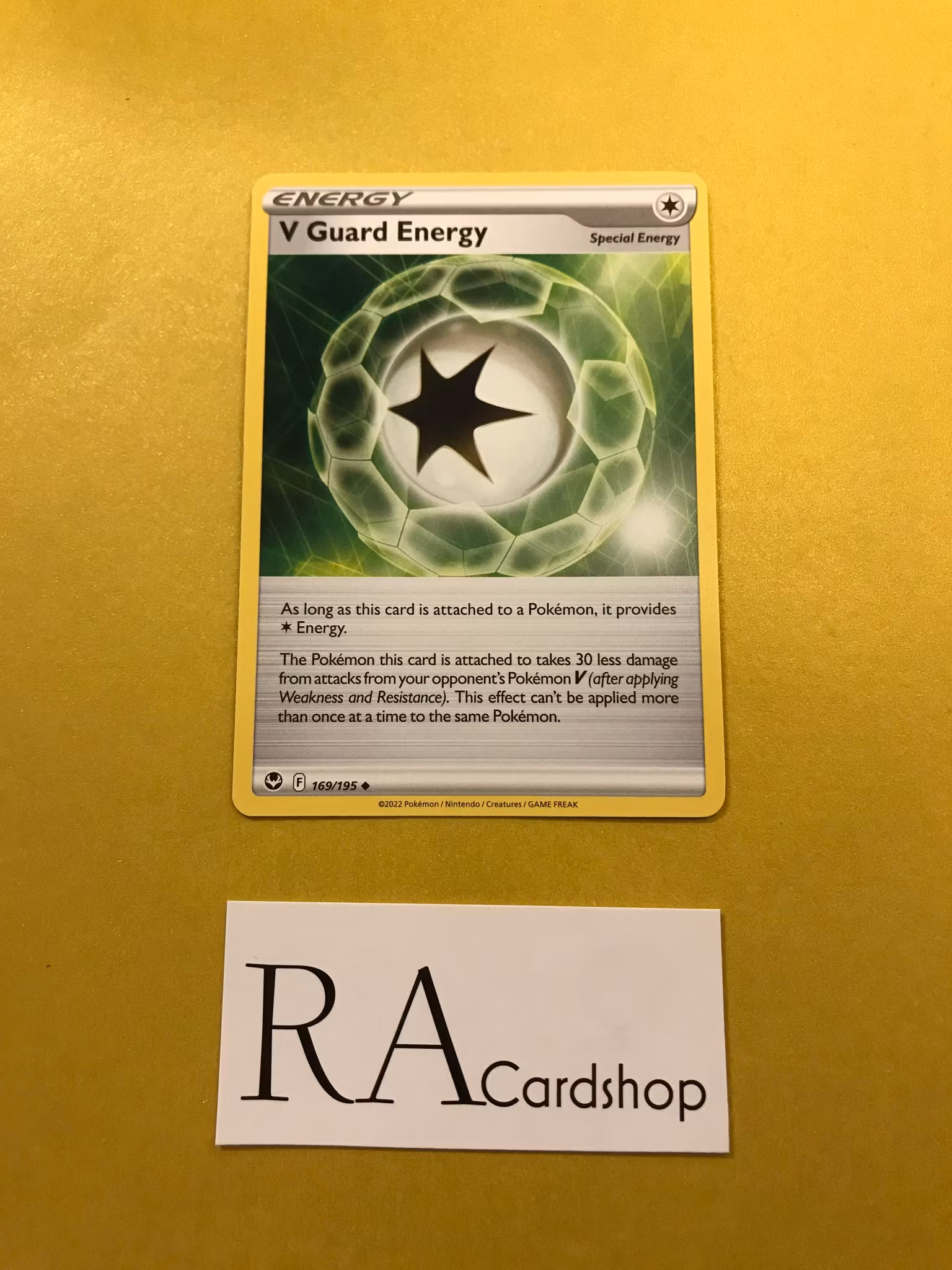 V Guard Energy Uncommon 169/195 Silver Tempest Pokemon