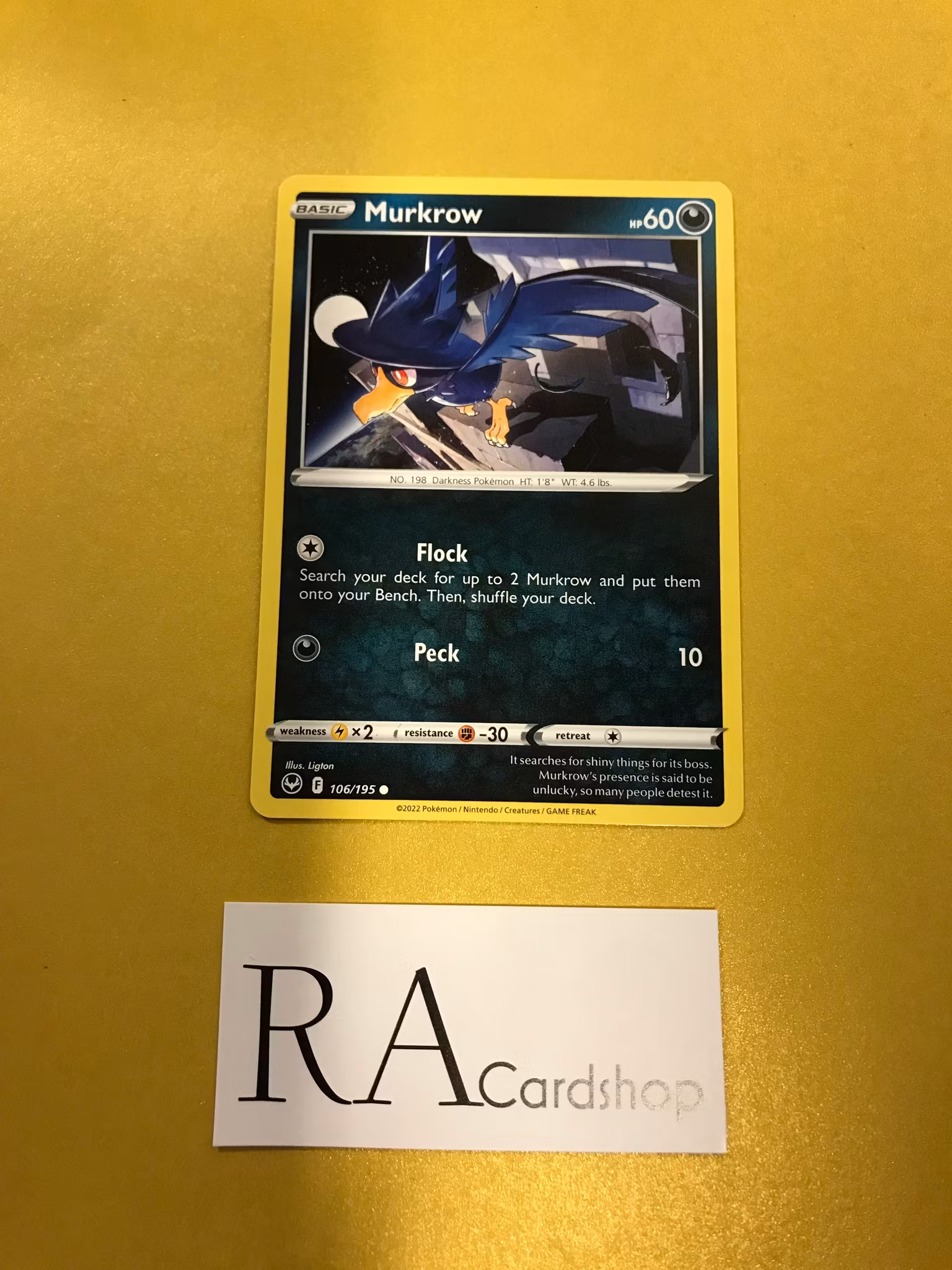 Murkrow Common 106/195 Silver Tempest Pokemon