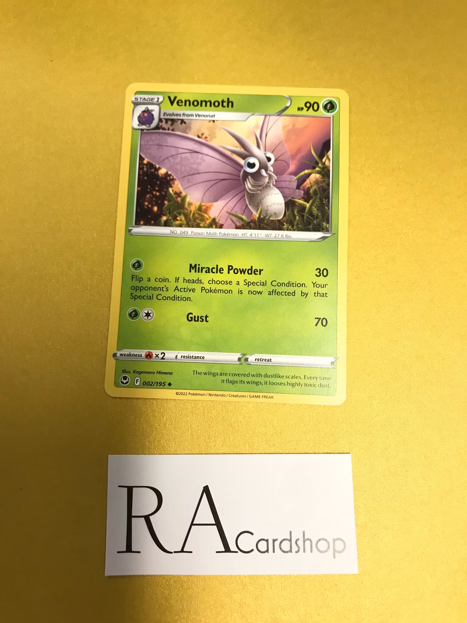 Venomoth Uncommon 002/195 Silver Tempest Pokemon