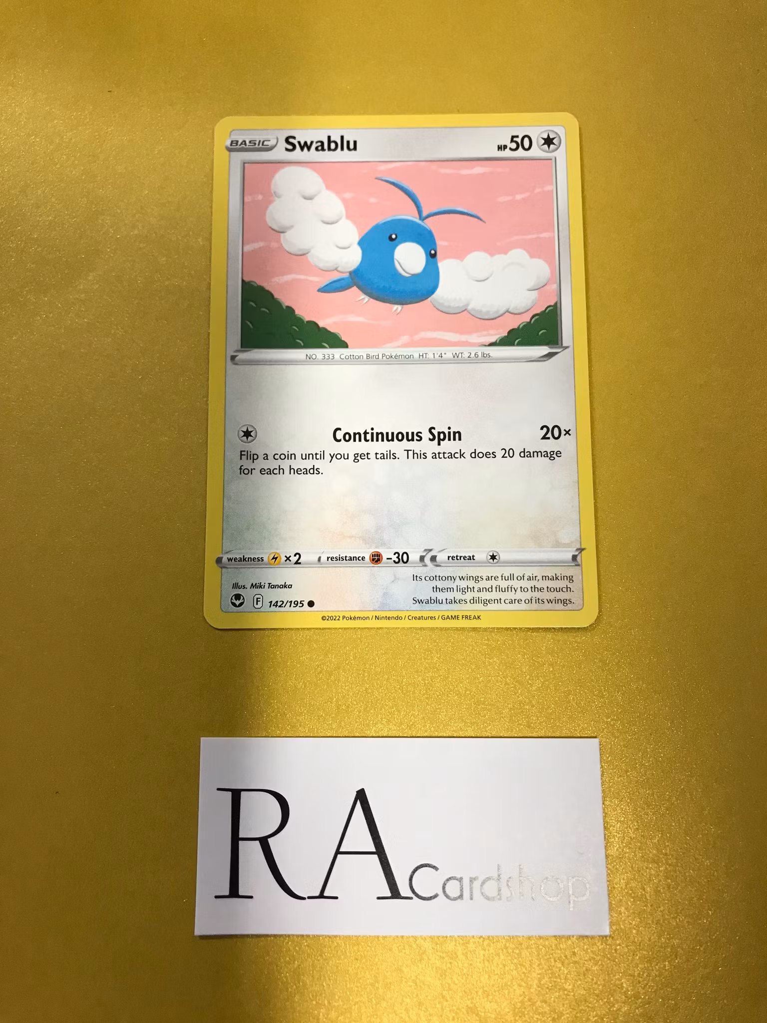 Swablu Common 142/195 Silver Tempest Pokemon