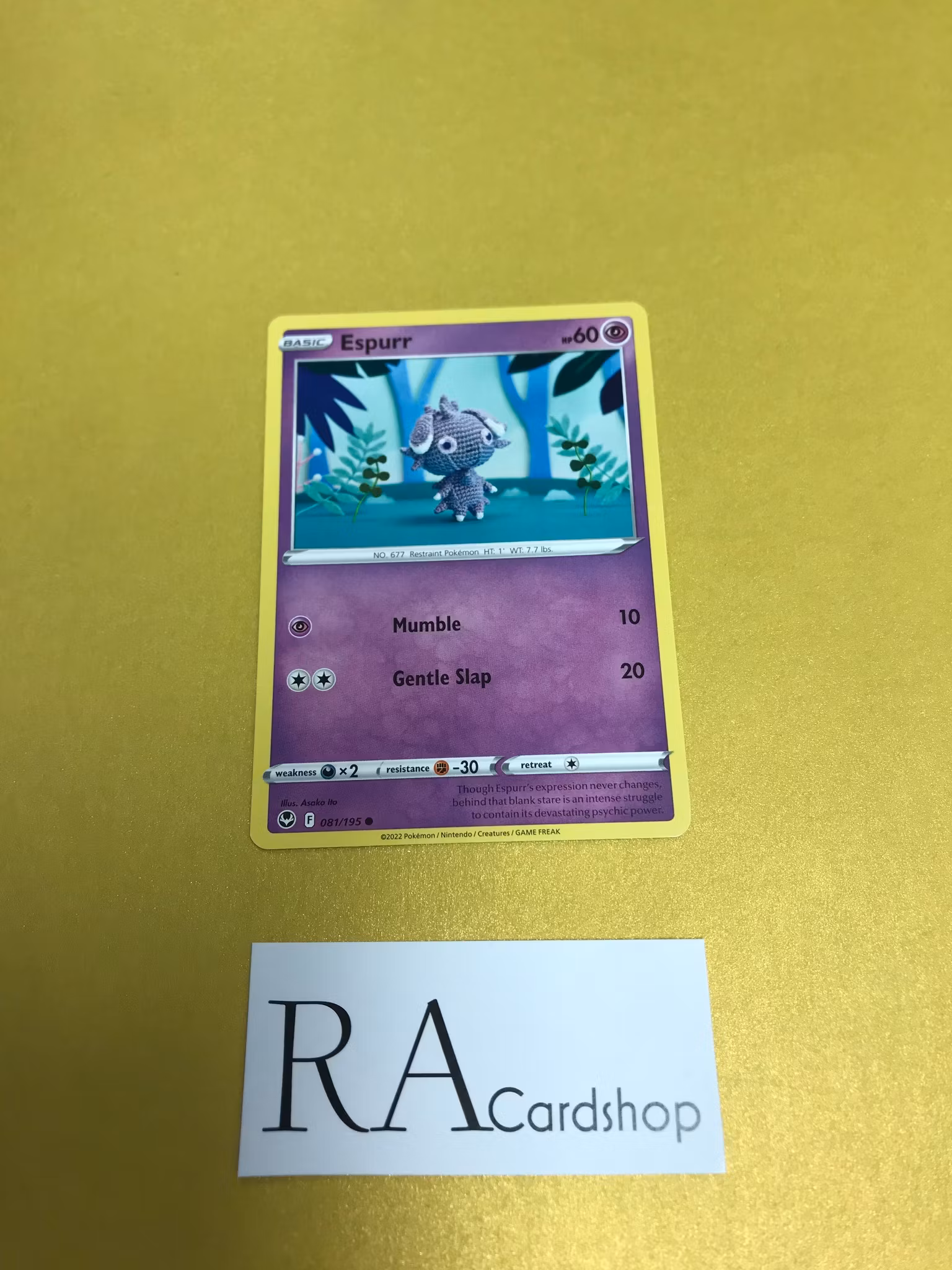 Espurr Common 081/195 Silver Tempest Pokemon