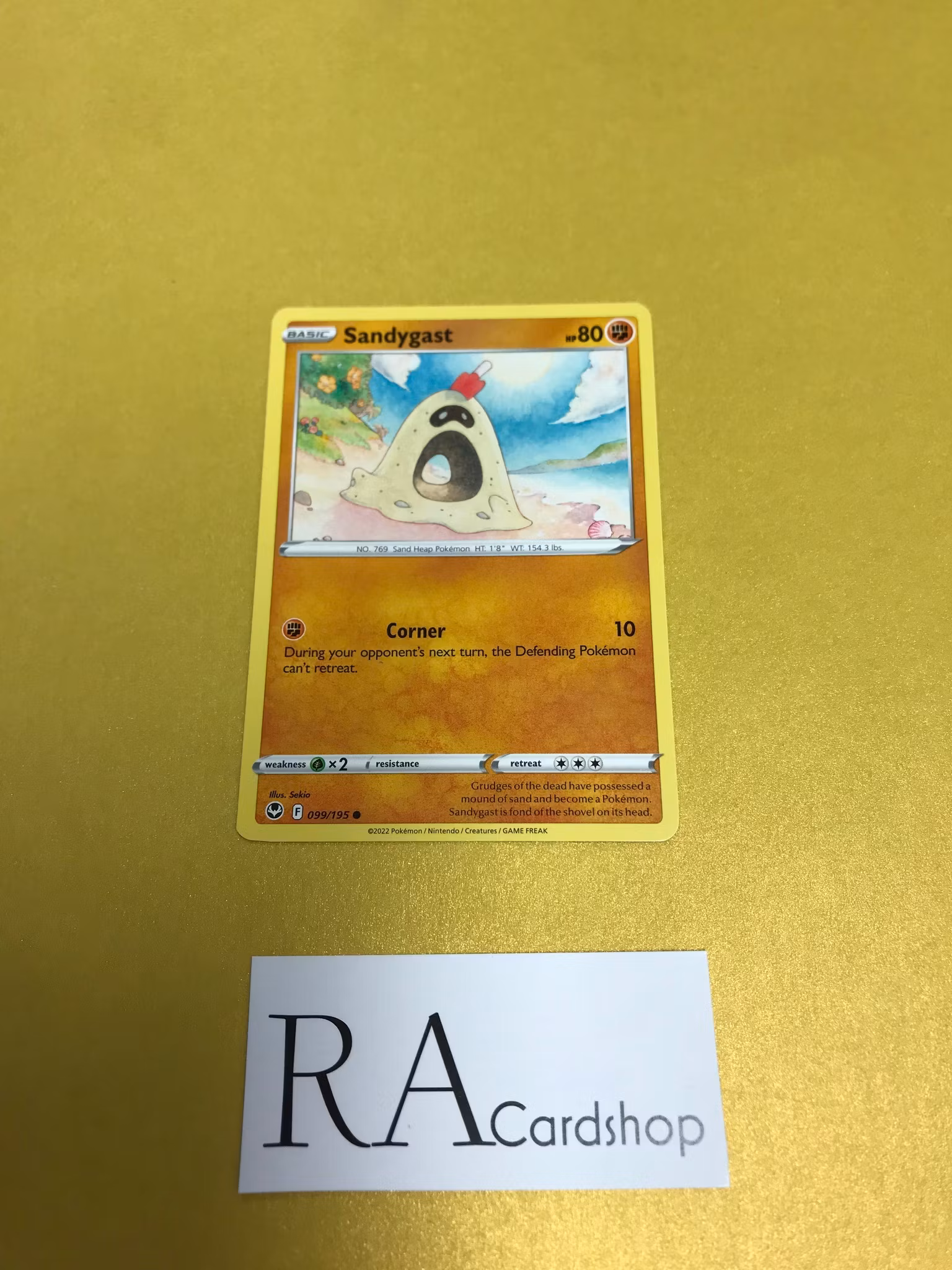 Sandygast Common 099/195 Silver Tempest Pokemon