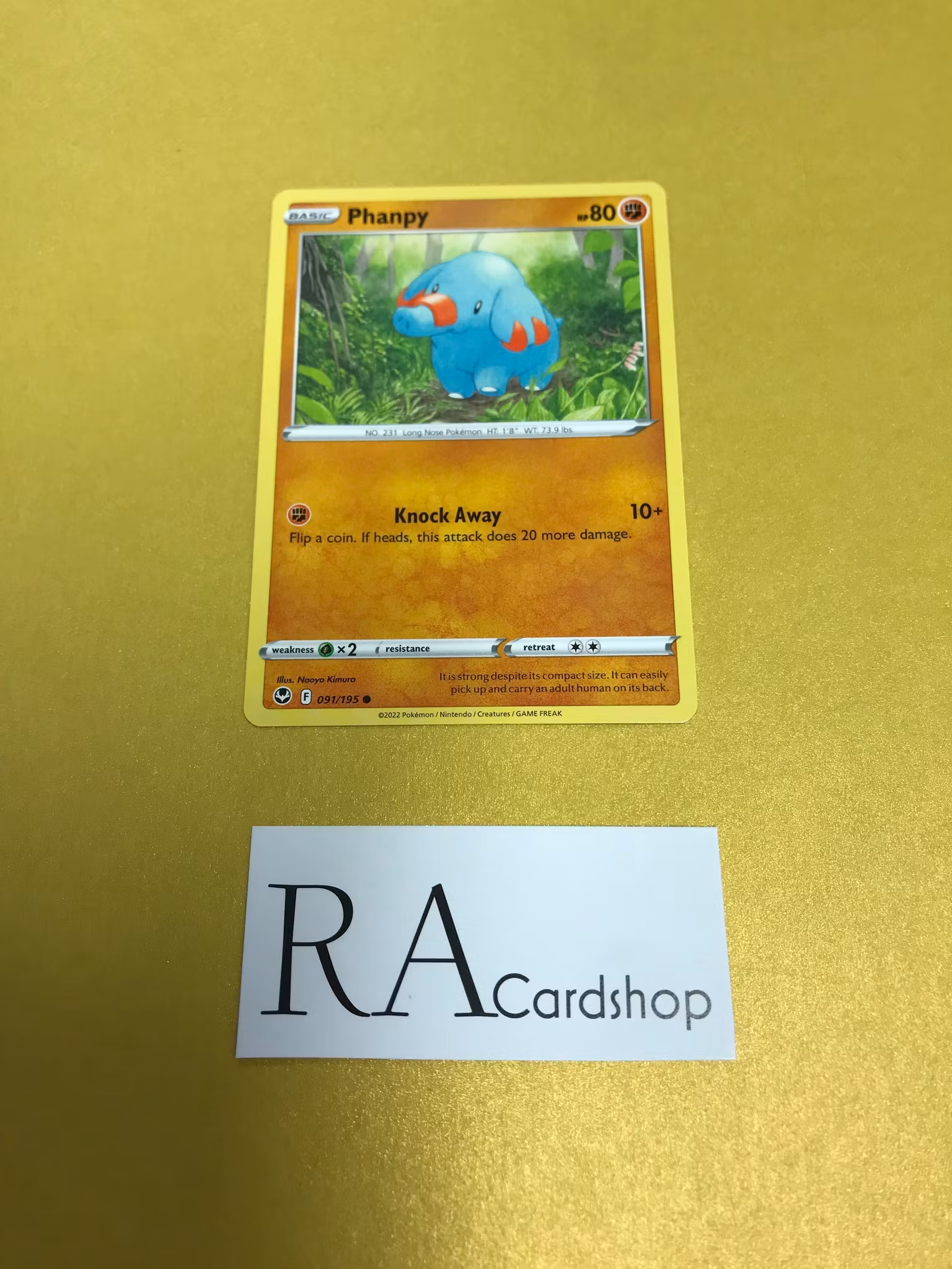 Phanpy Common 091/195 Silver Tempest Pokemon