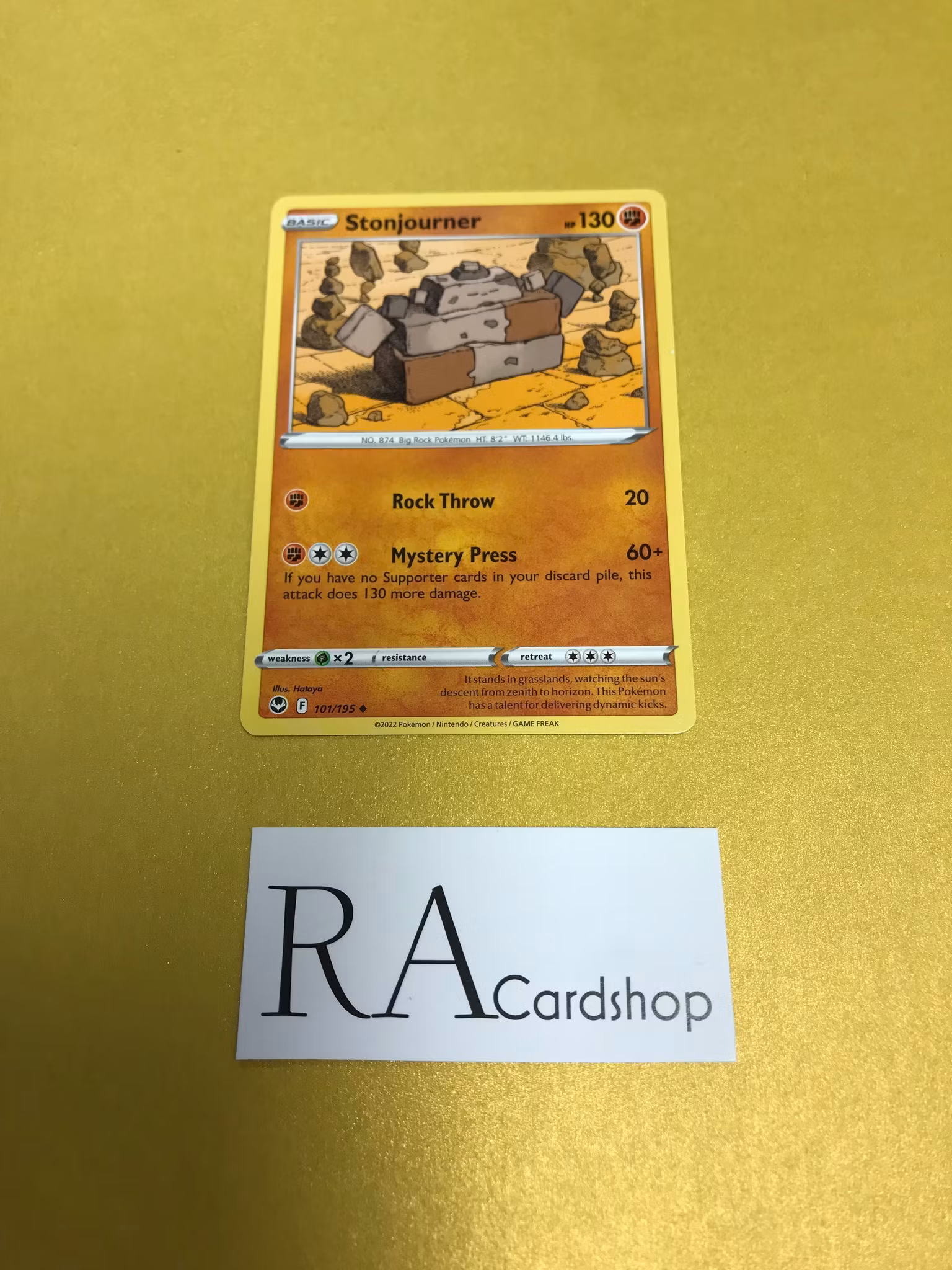 Stonjourner Uncommon 101/195 Silver Tempest Pokemon