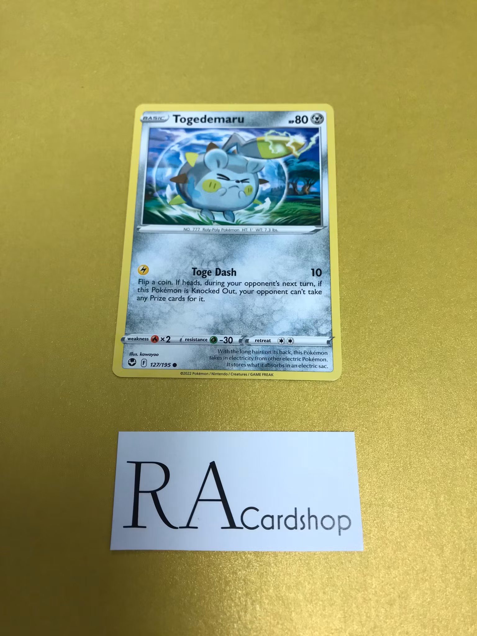 Togedemaru Common 127/195 Silver Tempest Pokemon
