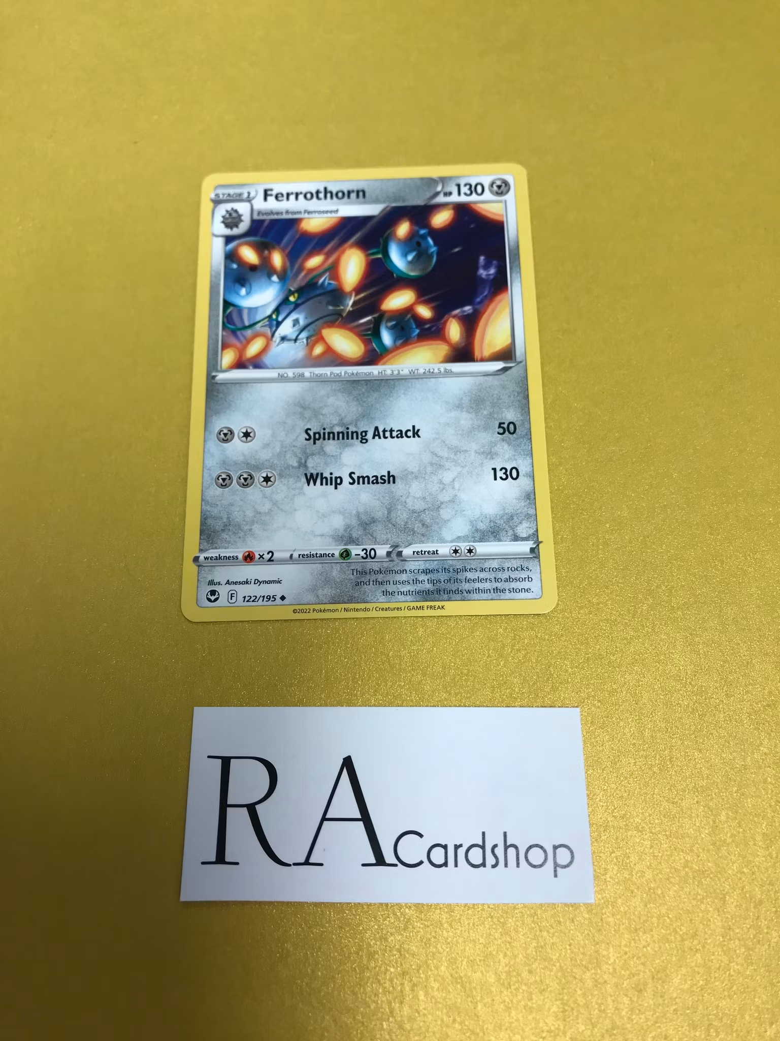 Ferrothorn Uncommon 122/195 Silver Tempest Pokemon
