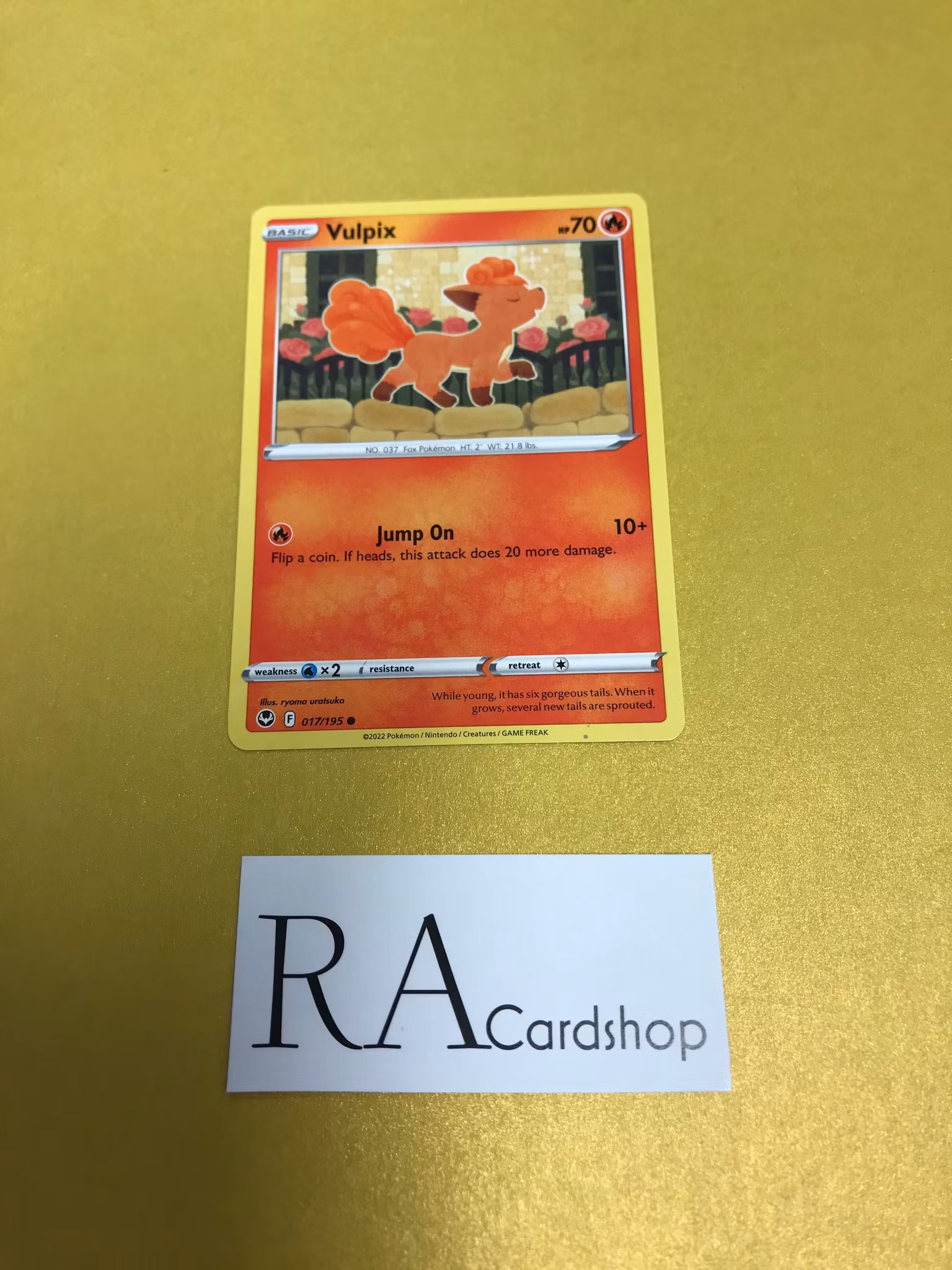 Vulpix Common 017/195 Silver Tempest Pokemon