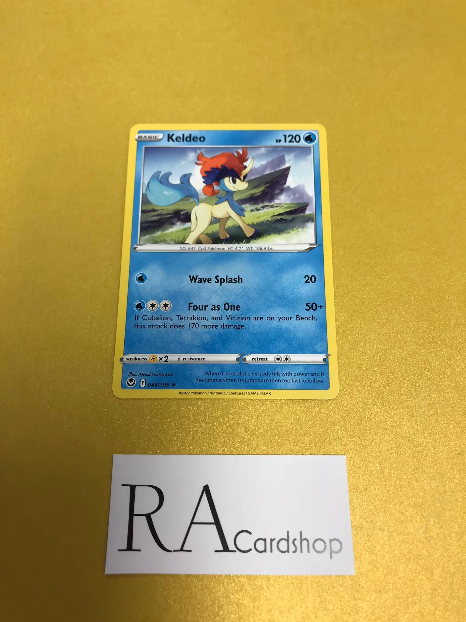 Keldeo Rare 046/195 Silver Tempest Pokemon