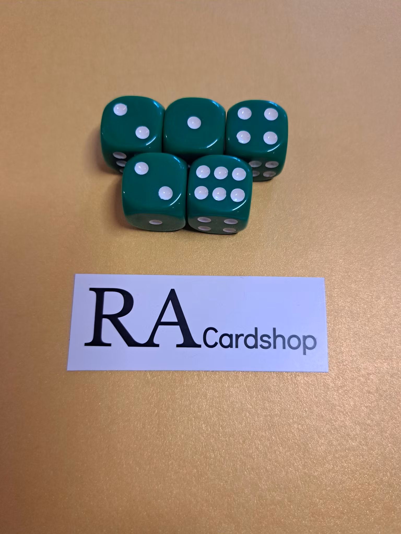 D6 Grön Tärning 1.5 x 1.5 cm