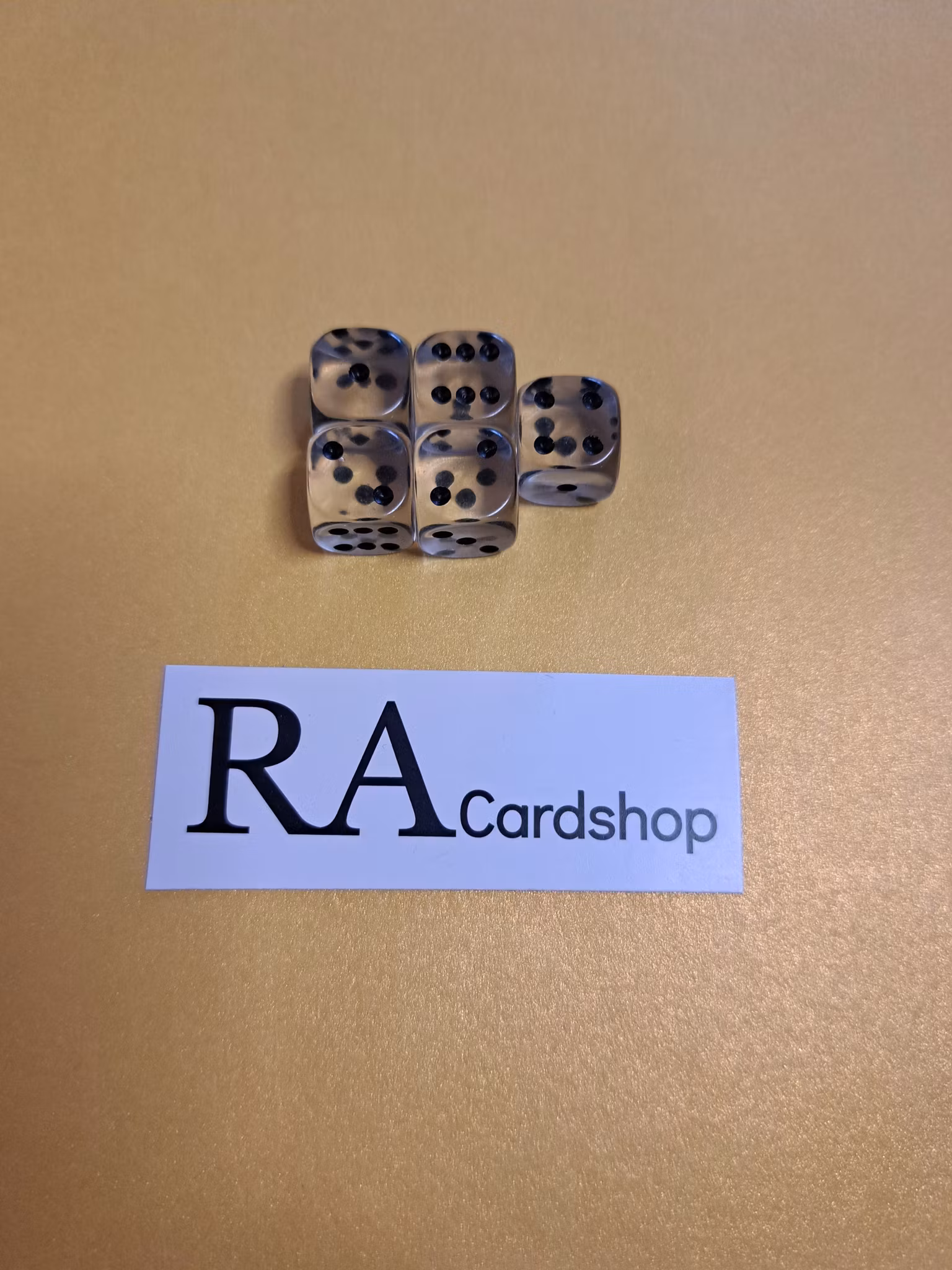 D6 Genomskinlig Tärning 1.2 x 1.2 cm