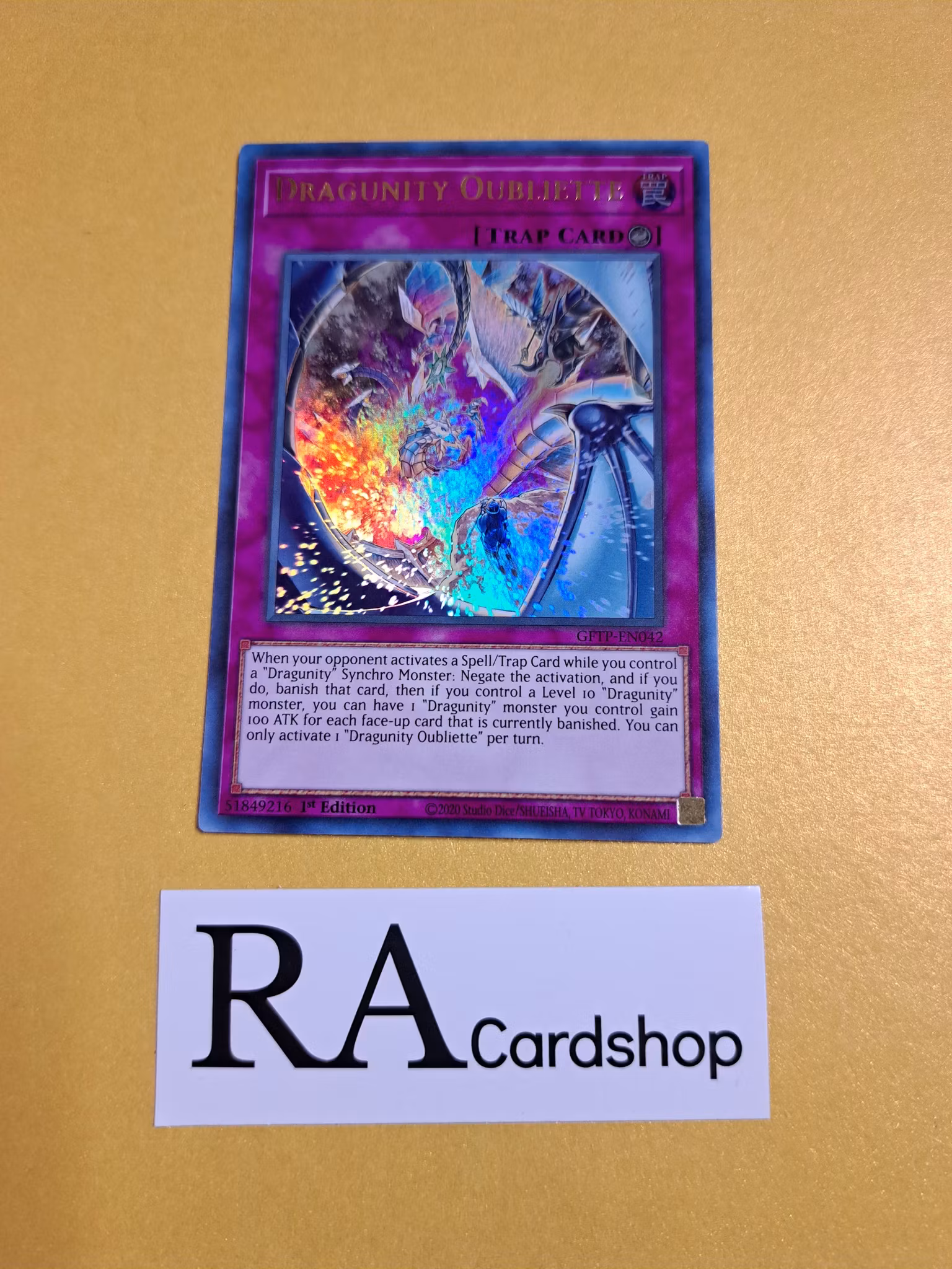 Dragunity Oubliette 1st Edition EN042 Ghosts From the Past GFTP Yu-Gi-Oh