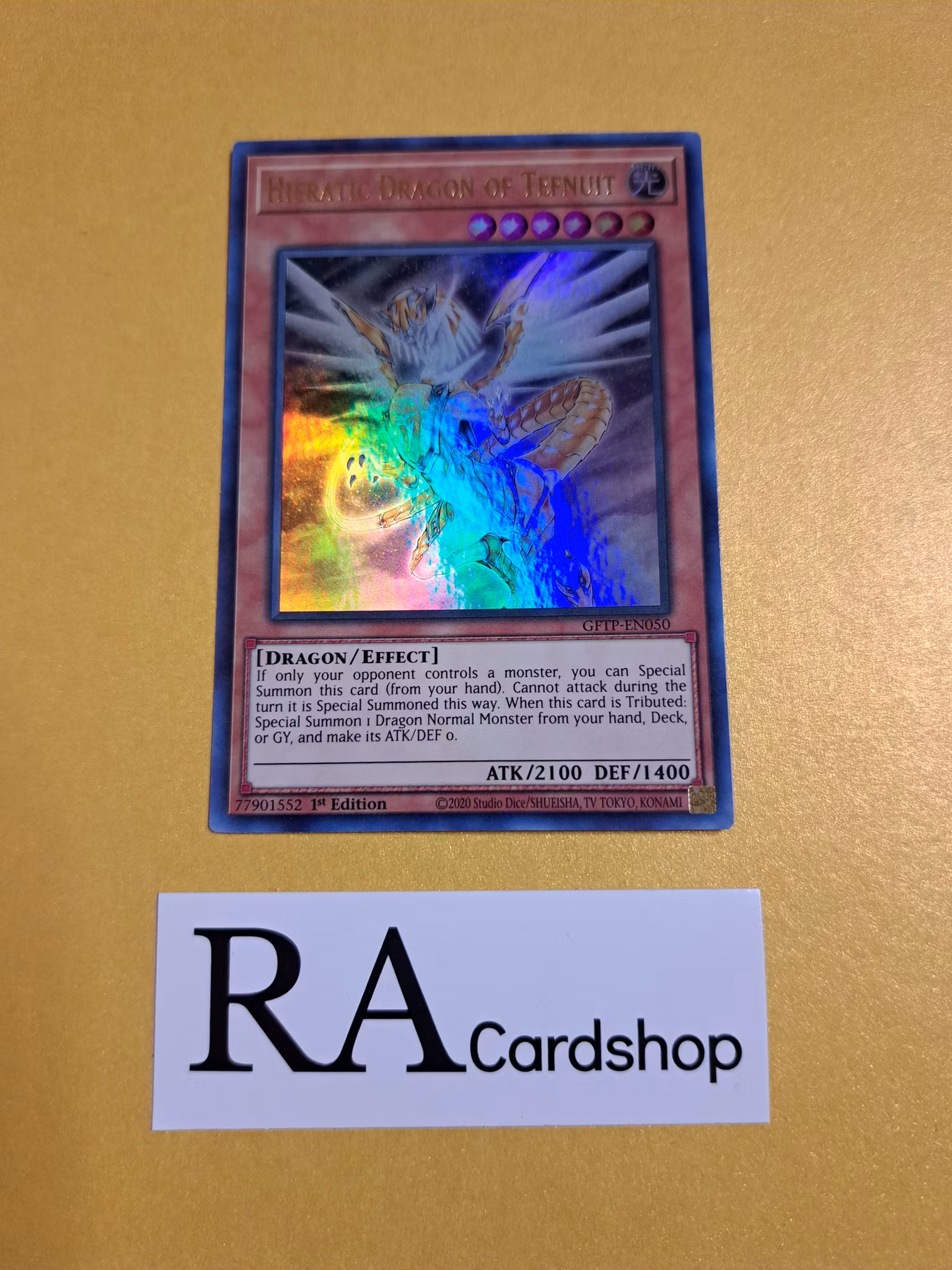 Hieratic Dragon of Tefnuit 1st Edition EN050 Ghosts From the Past GFTP Yu-Gi-Oh