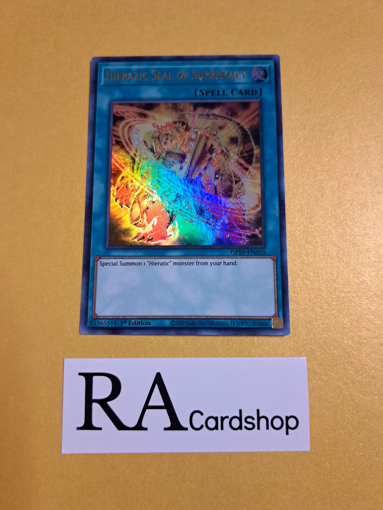 Hieratic Seal of Supremacy 1st Edition EN055 Ghosts From the Past GFTP Yu-Gi-Oh