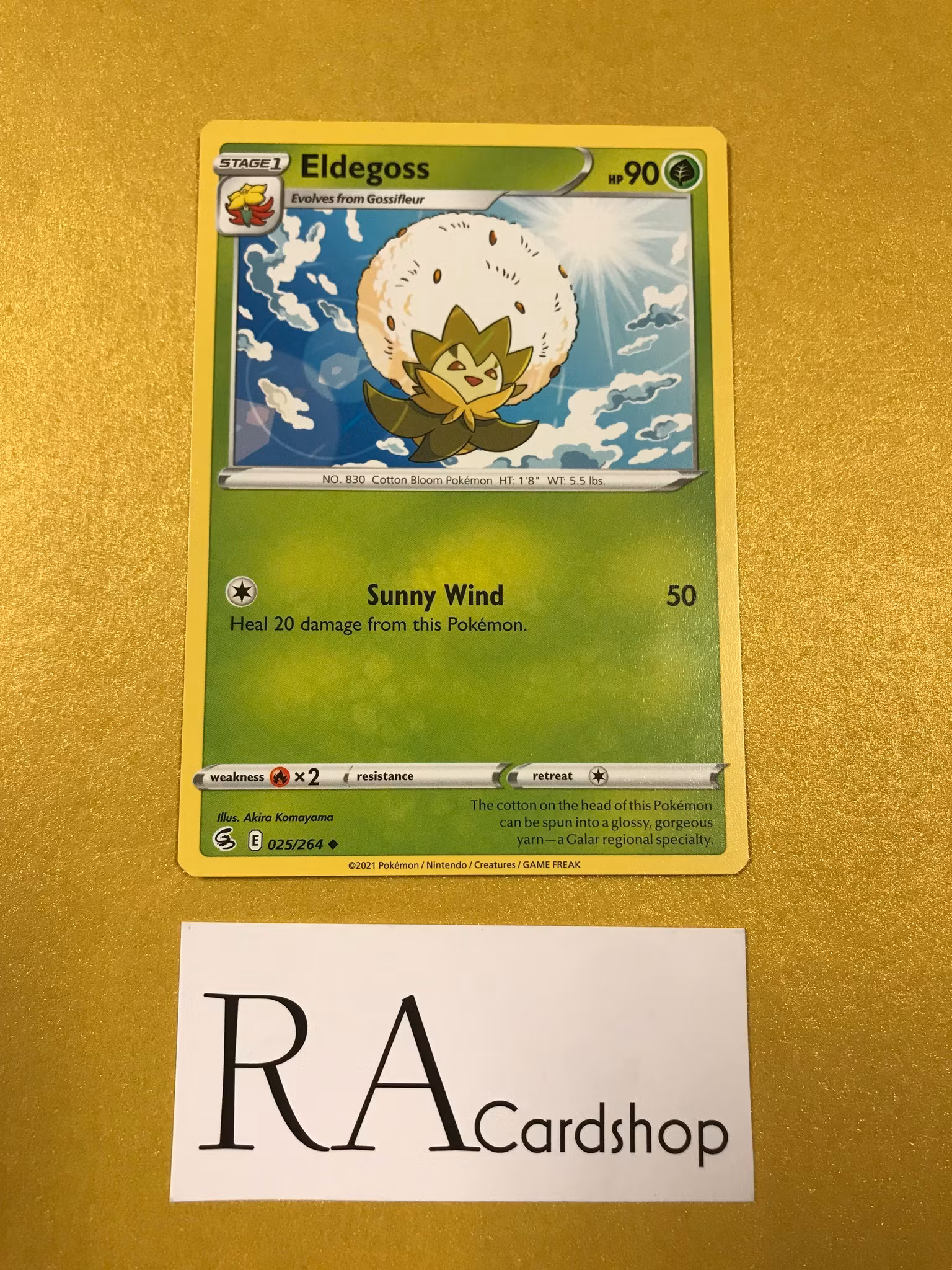 Eldegoss Uncommon 025/264 Fusion Strike Pokemon