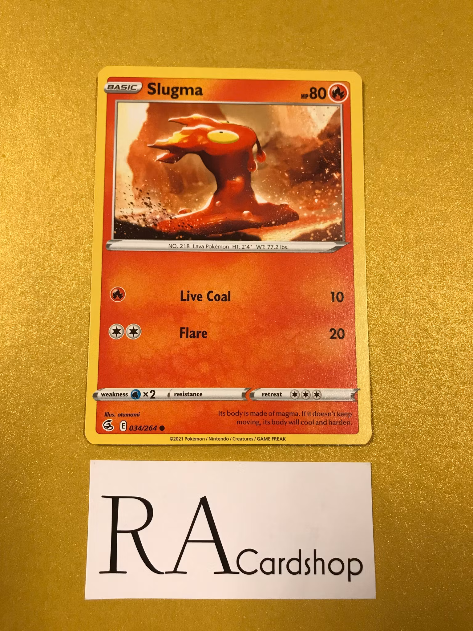 Slugma Common 034/264 Fusion Strike Pokemon