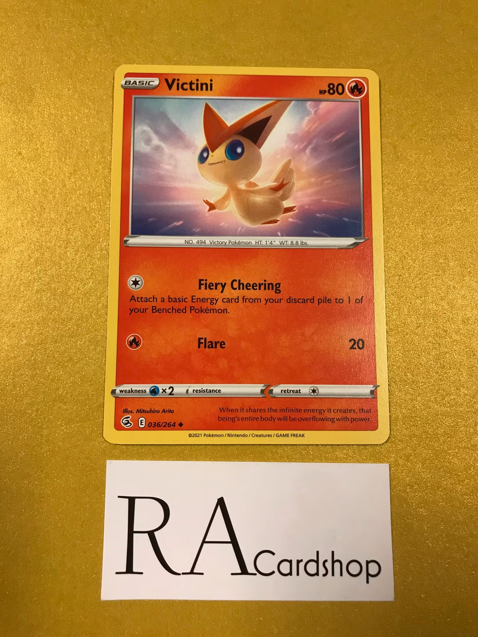 Victini Uncommon 036/264 Fusion Strike Pokemon