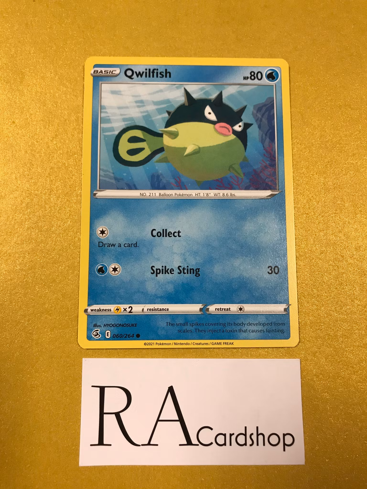 Qwilfish Common 060/264 Fusion Strike Pokemon