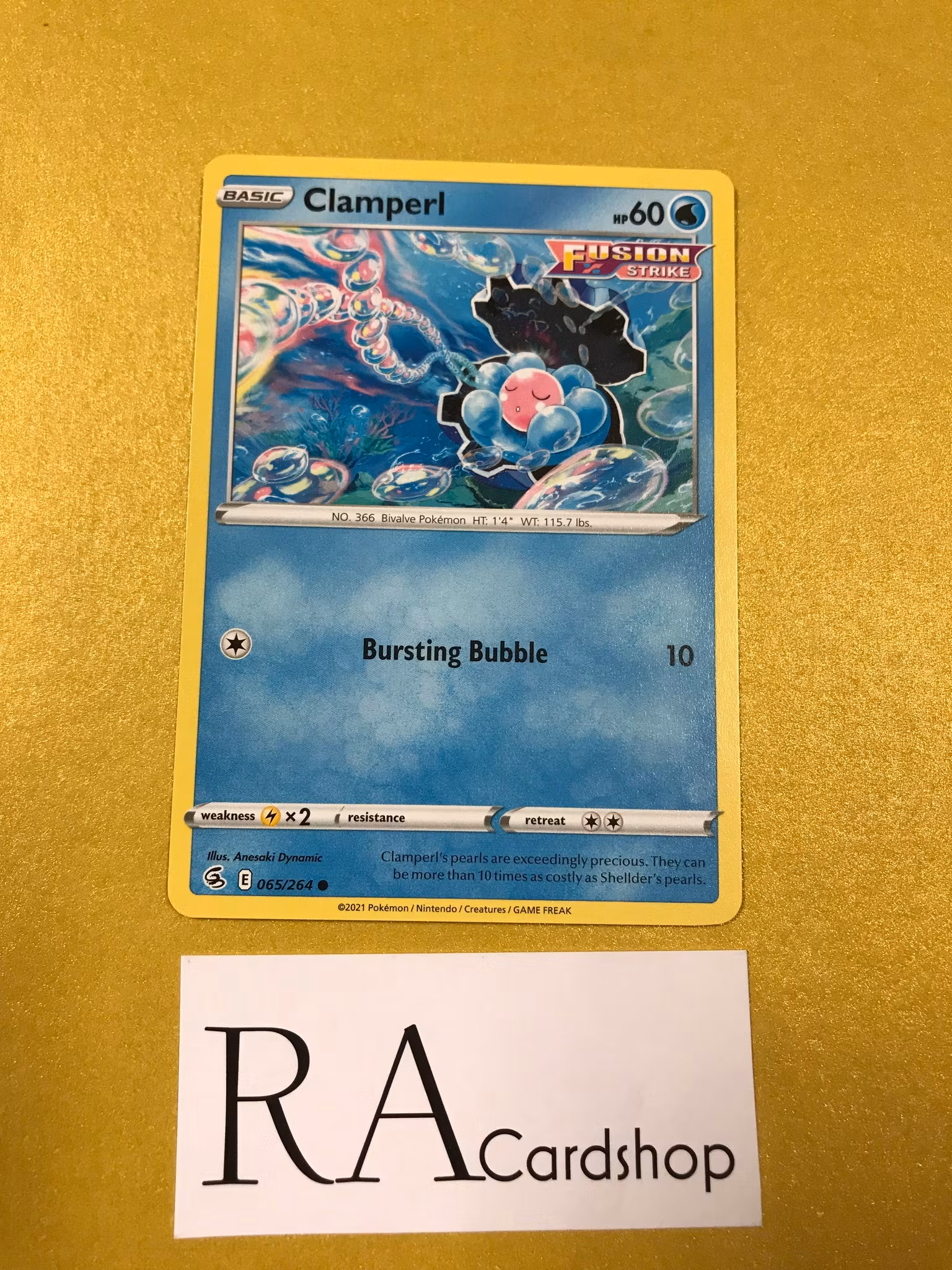 Clamper Common 065/264 Fusion Strike Pokemon