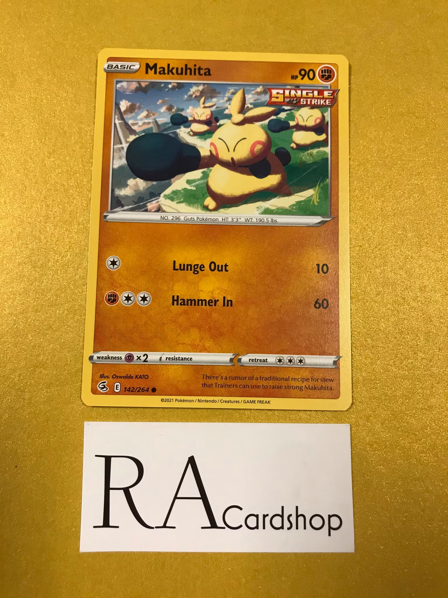 Makuhita Common 142/264 Fusion Strike Pokemon