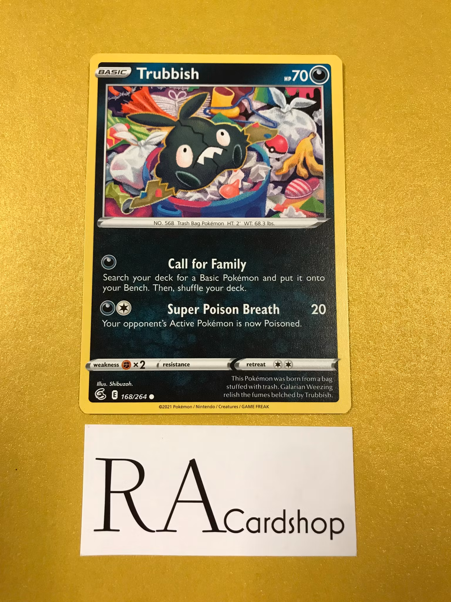 Trubbish Common 168/264 Fusion Strike Pokemon