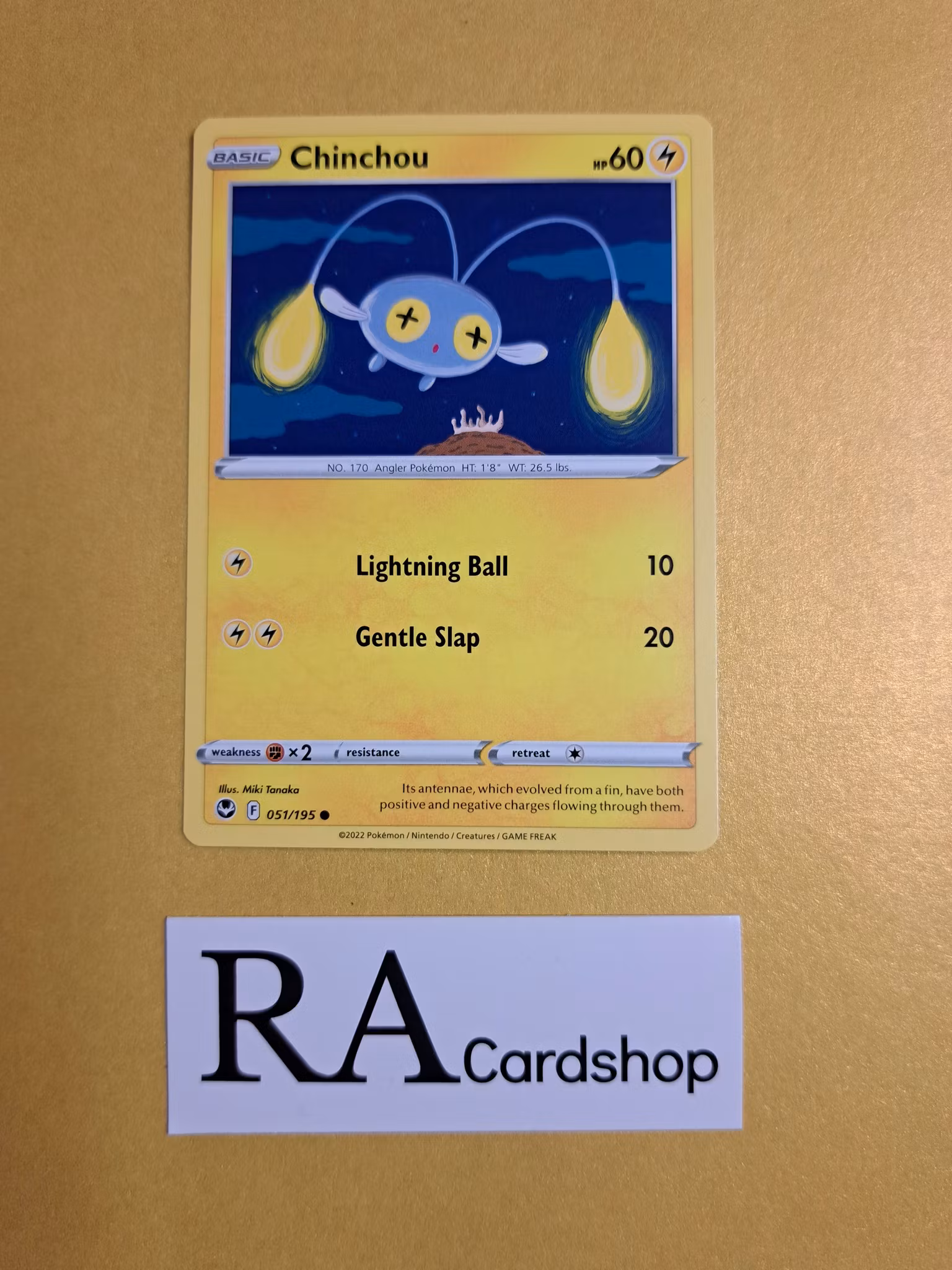 Chinchou Common 051/195 Silver Tempest Pokemon