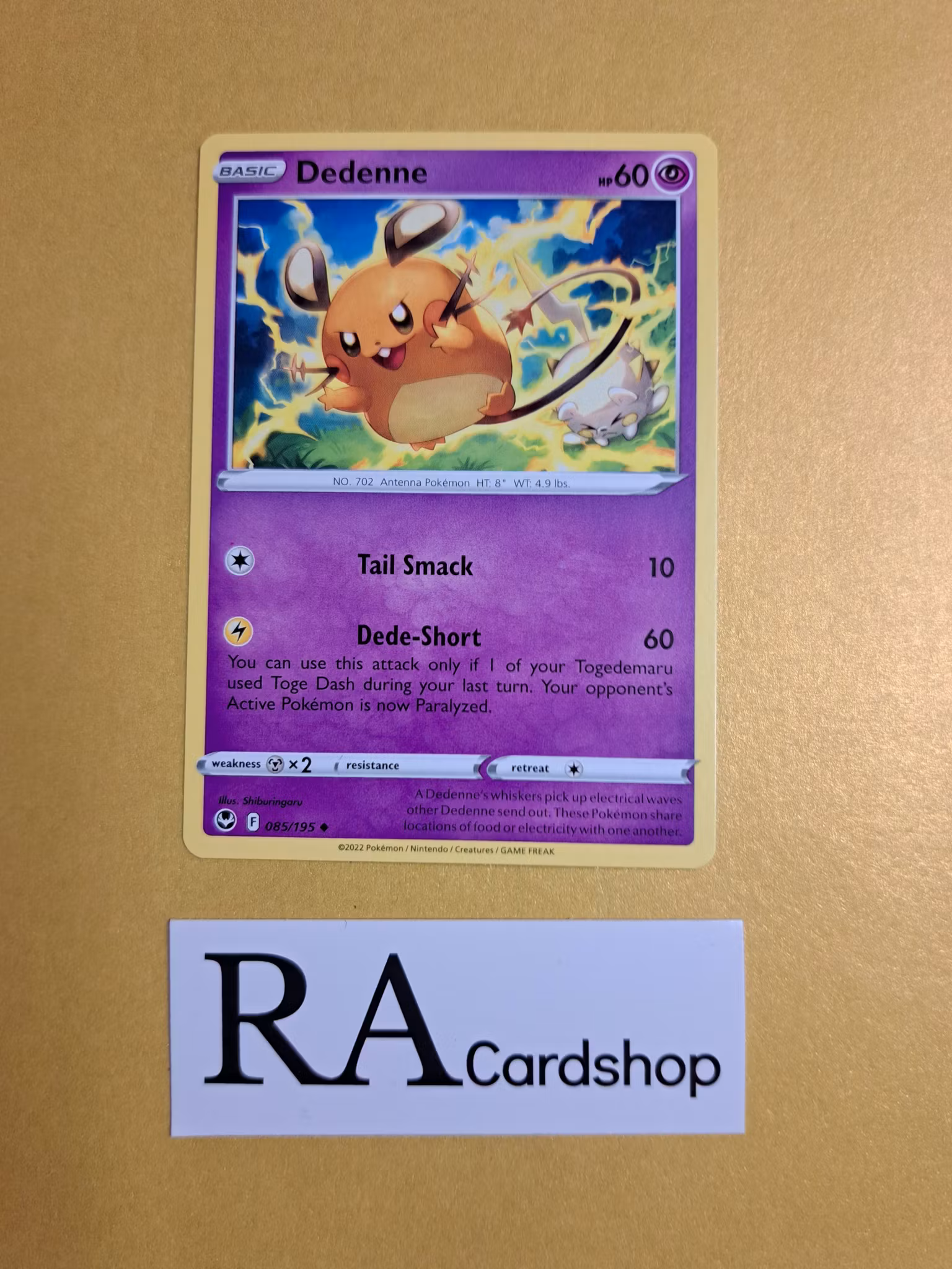 Dedenne Uncommon 085/195 Silver Tempest Pokemon