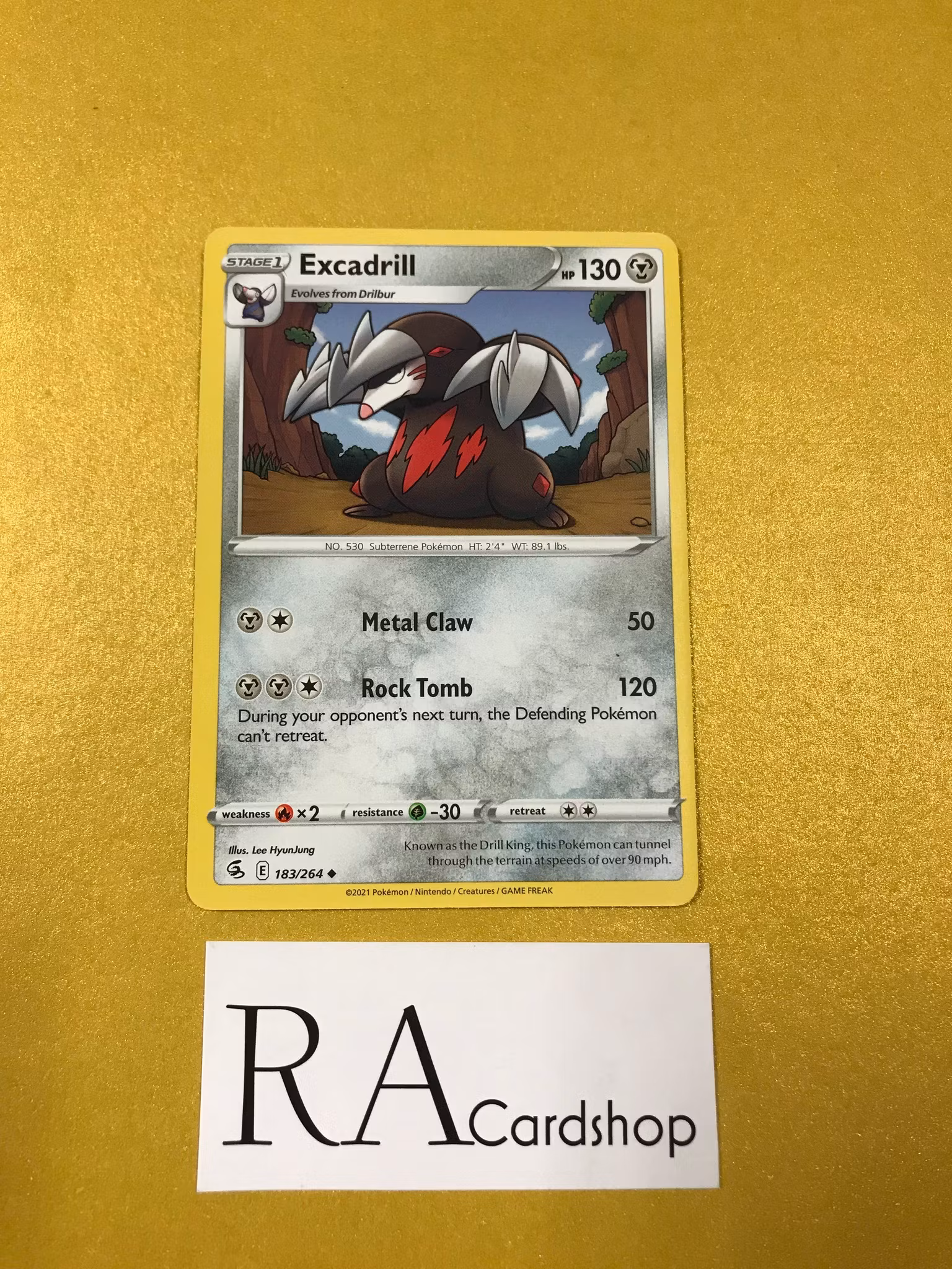 Excadrill Uncommon 183/264 Fusion Strike Pokemon