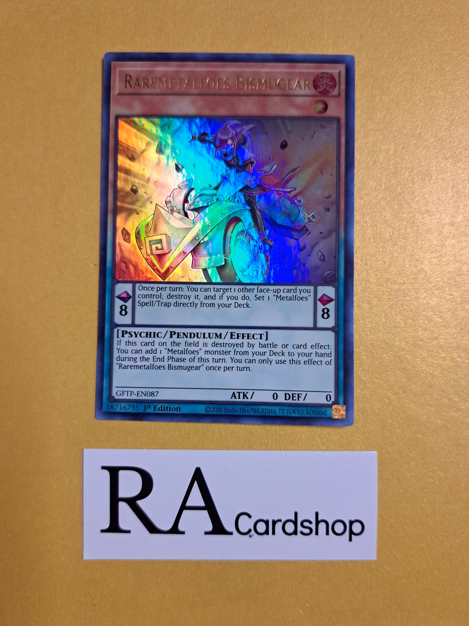 Raremetalfoes Bismugear 1st Edition EN087 Ghosts From the Past GFTP Yu-Gi-Oh