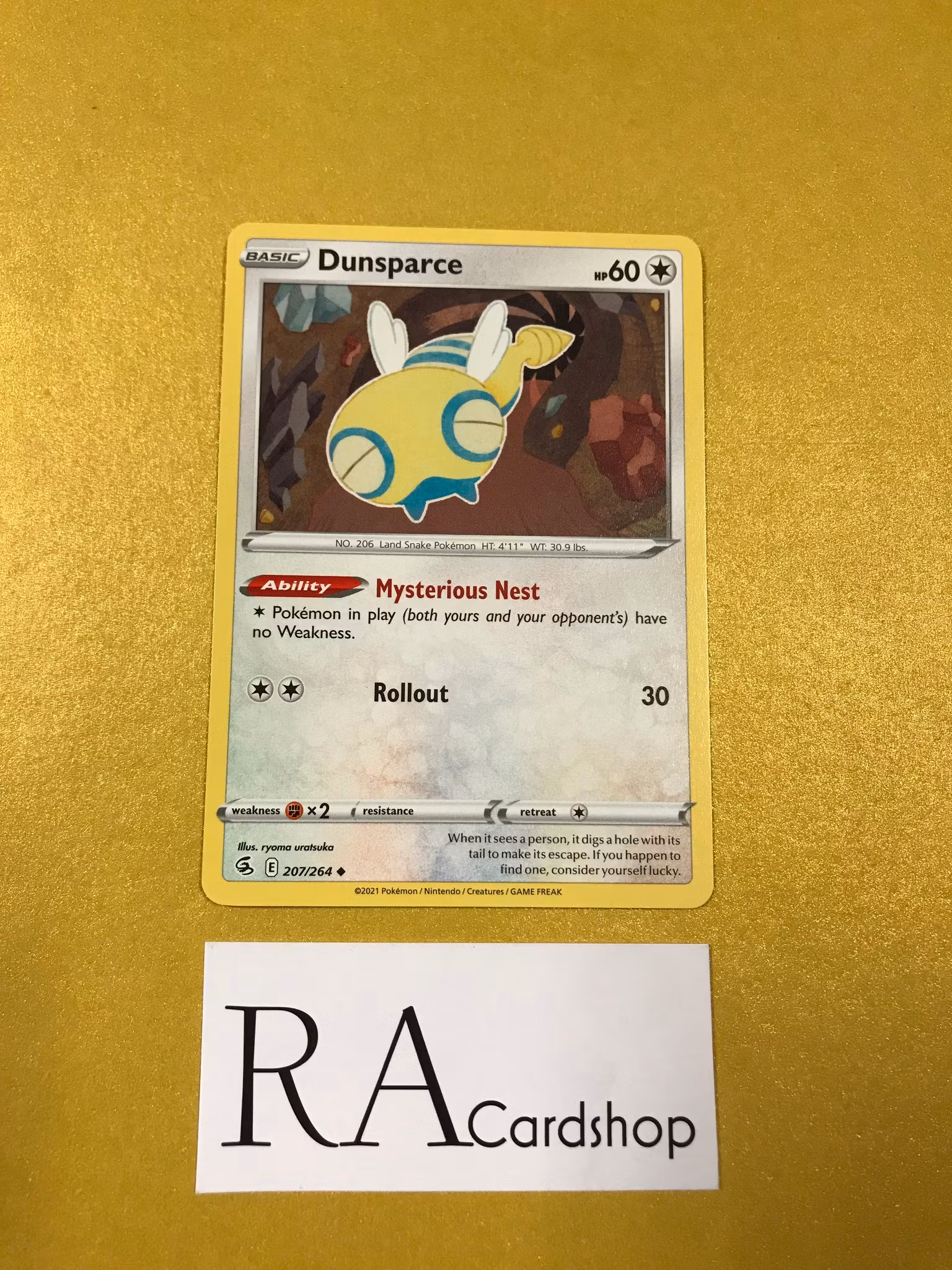 Dunsparce Uncommon 207/264 Fusion Strike Pokemon