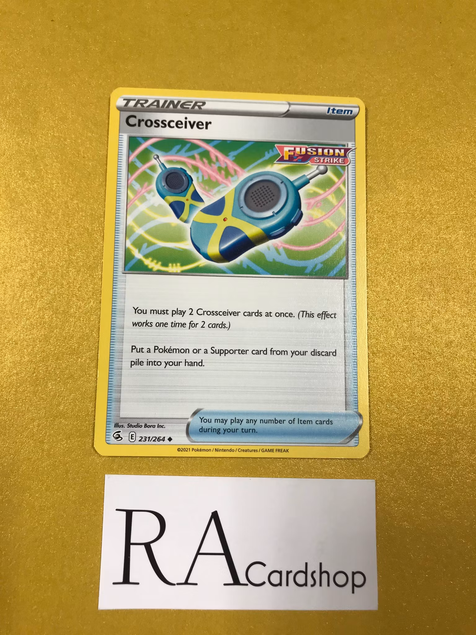 Crossreciver 231/264 Uncommon Fusion Strike Pokemon