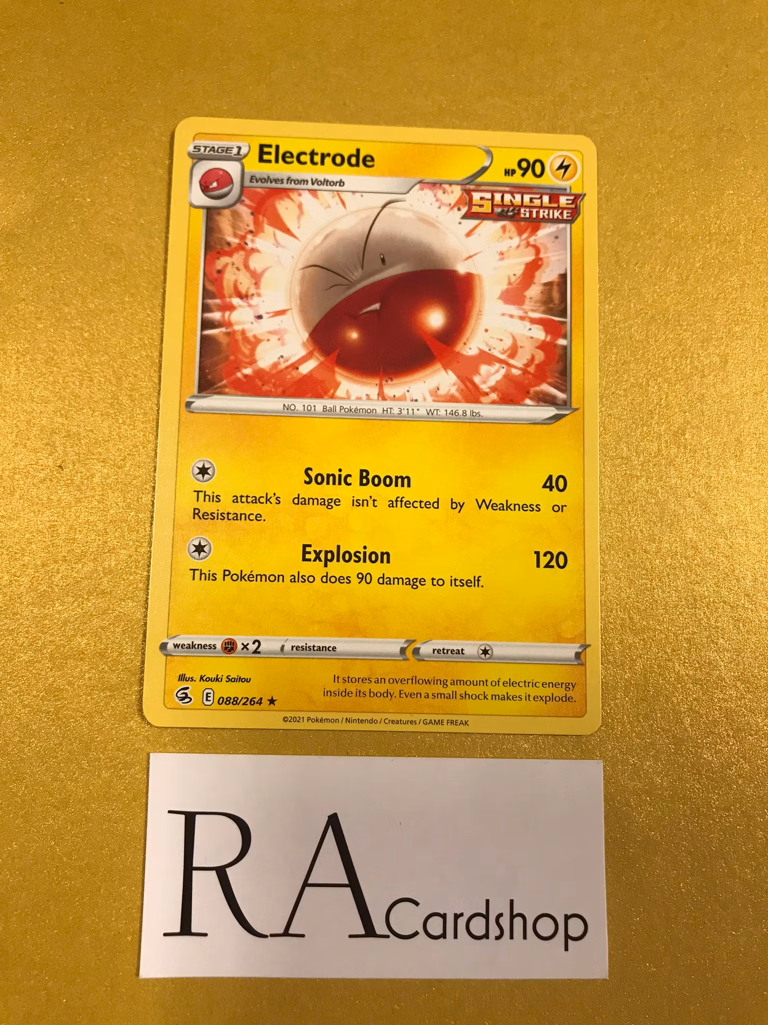 Electrode Rare 088/264 Fusion Strike Pokemon