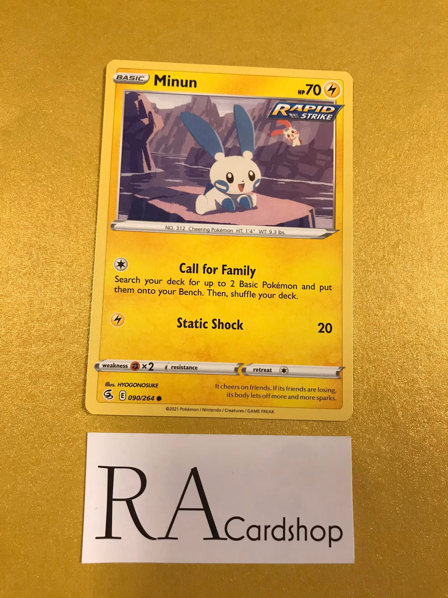 Minun Common 090/264 Fusion Strike Pokemon