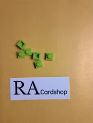 3024 1 x 1 Plate Ljus Grön Lego