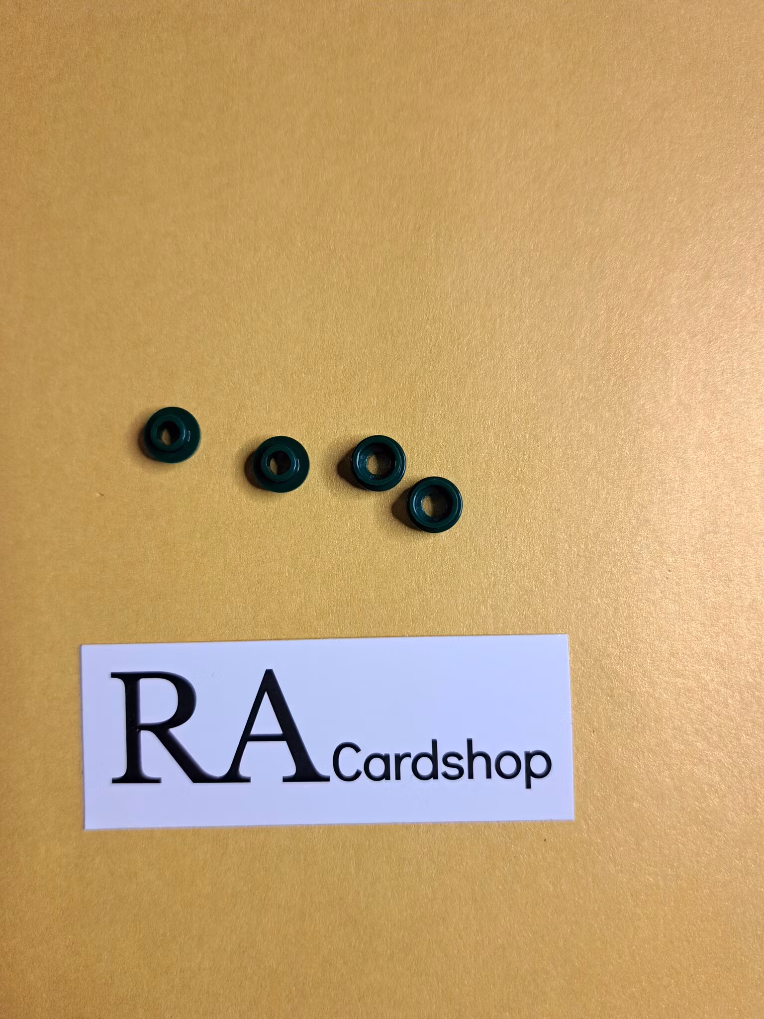 85861 Plate, Round 1 x 1 with Open Stud Mörk Grön Lego