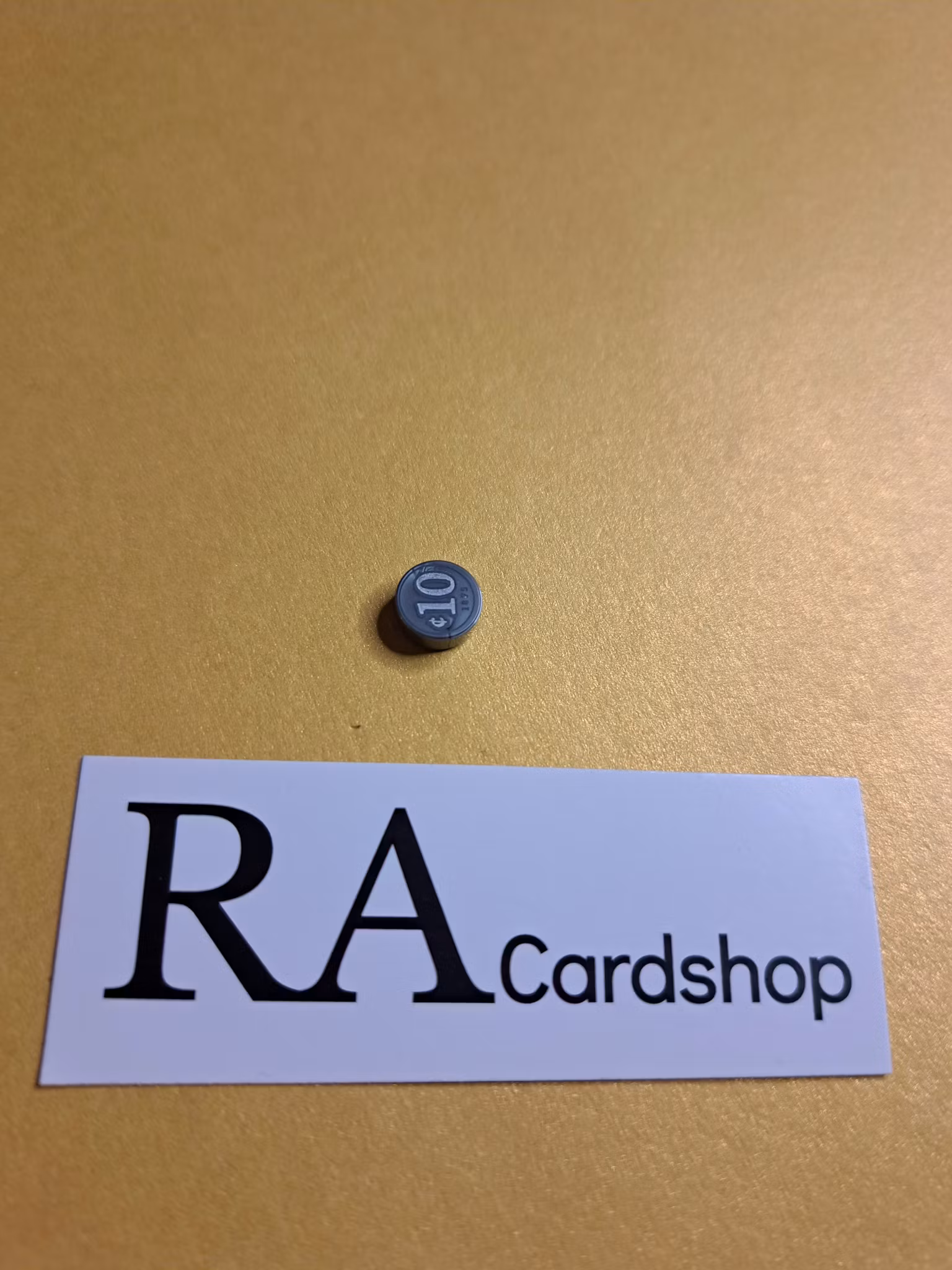 98138pb103 Tile, Round 1 x 1 with Silver Coin Money with Cent Symbol, '10' and '1875' Pattern Lego