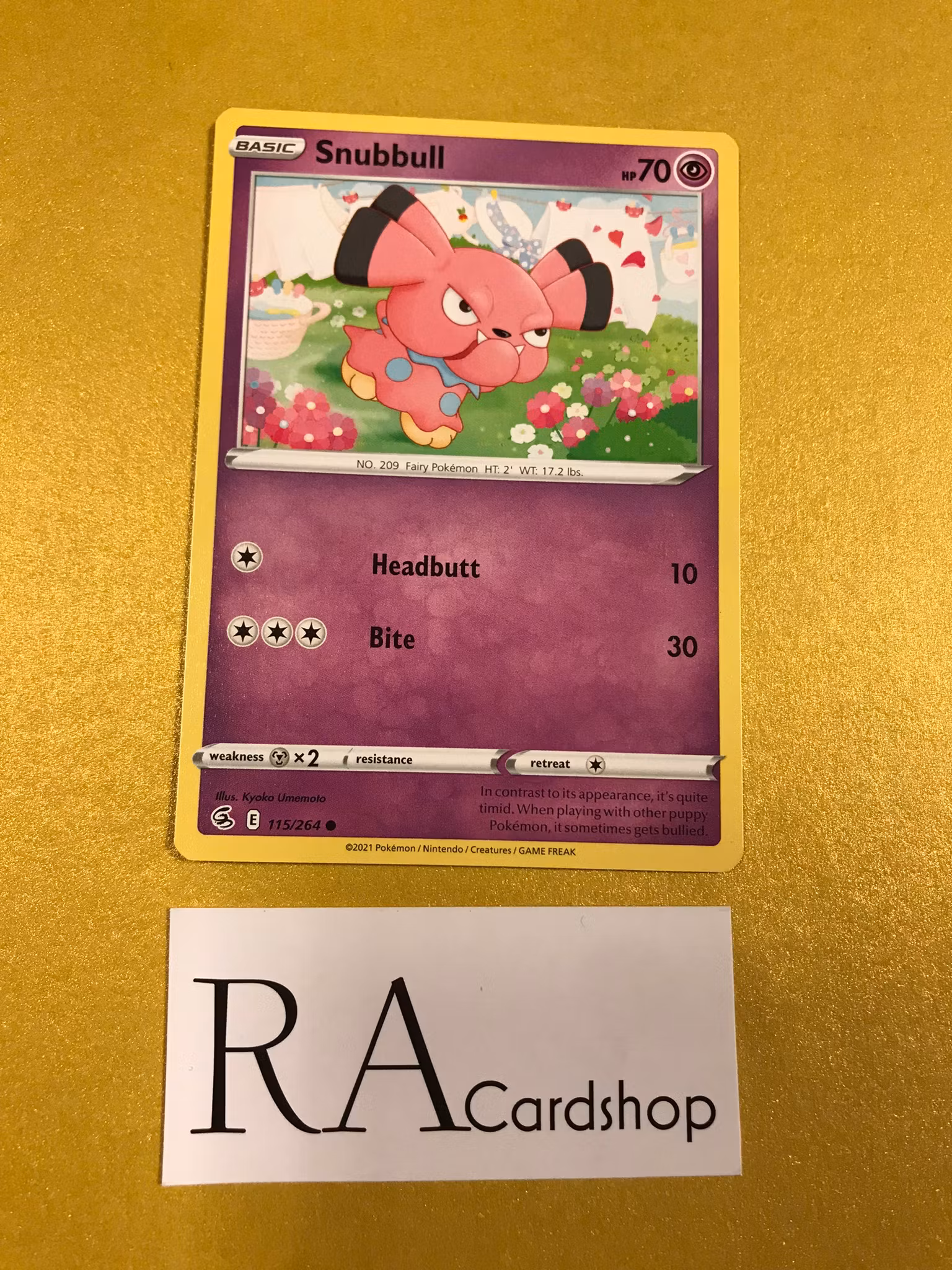 Snubbull Common 115/264 Fusion Strike Pokemon