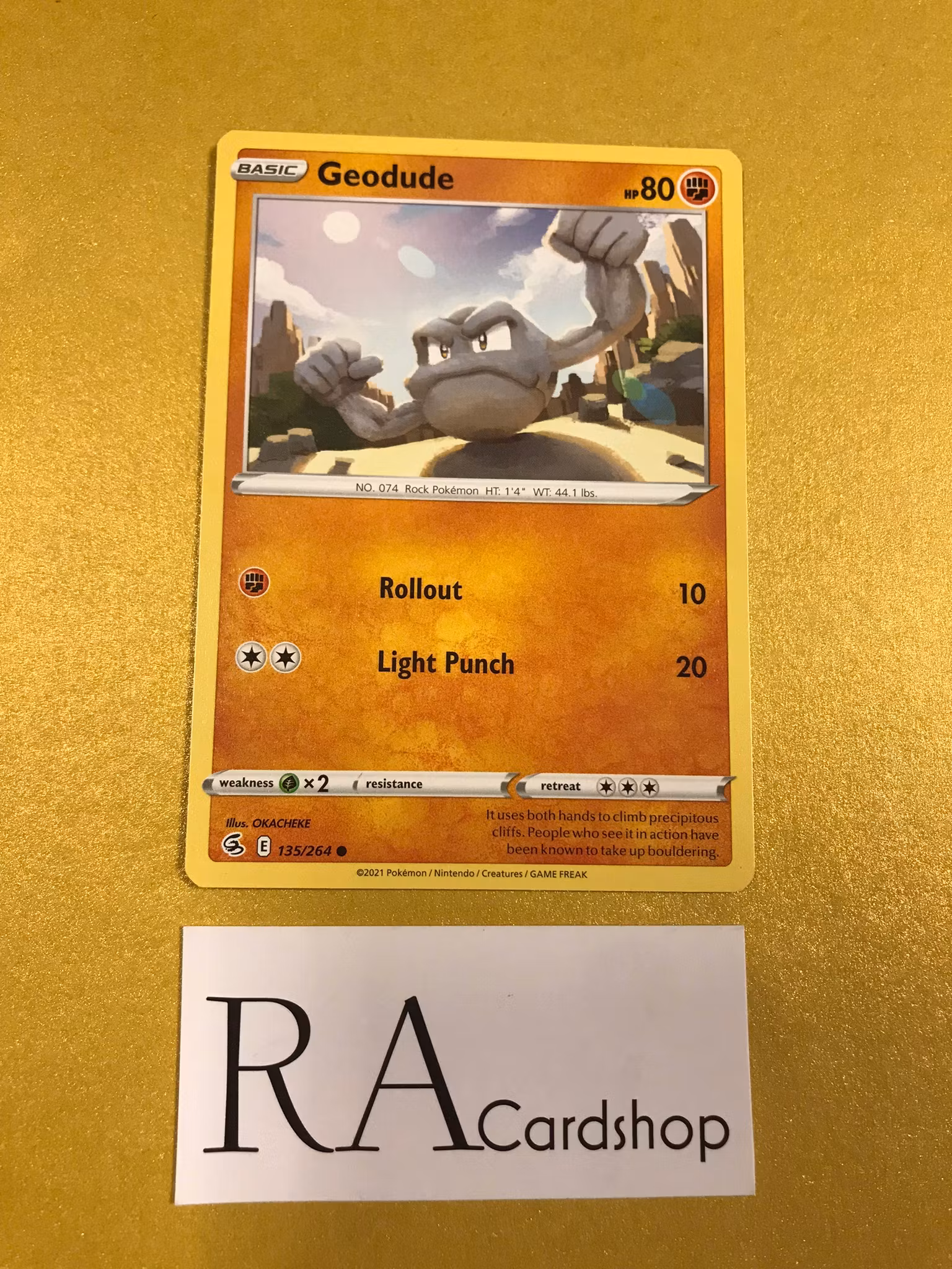 Geodude Common 135/264 Fusion Strike Pokemon