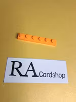 3666 Plate 1 x 6 Orange Lego