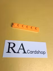 3666 Plate 1 x 6 Orange Lego