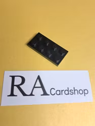 3020 Plate 2 x 4 Svart Lego