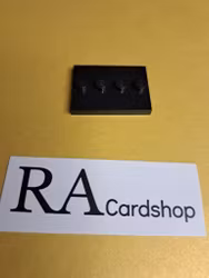 88646 Tile, Modified 3 x 4 with 4 Studs in Center Svart Lego