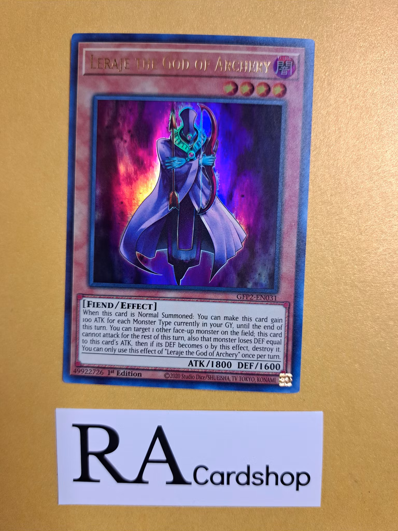 Leraje the God of Archery 1st Edition EN031 Ghosts From the Past: The 2nd Haunting GFP2 Yu-Gi-Oh