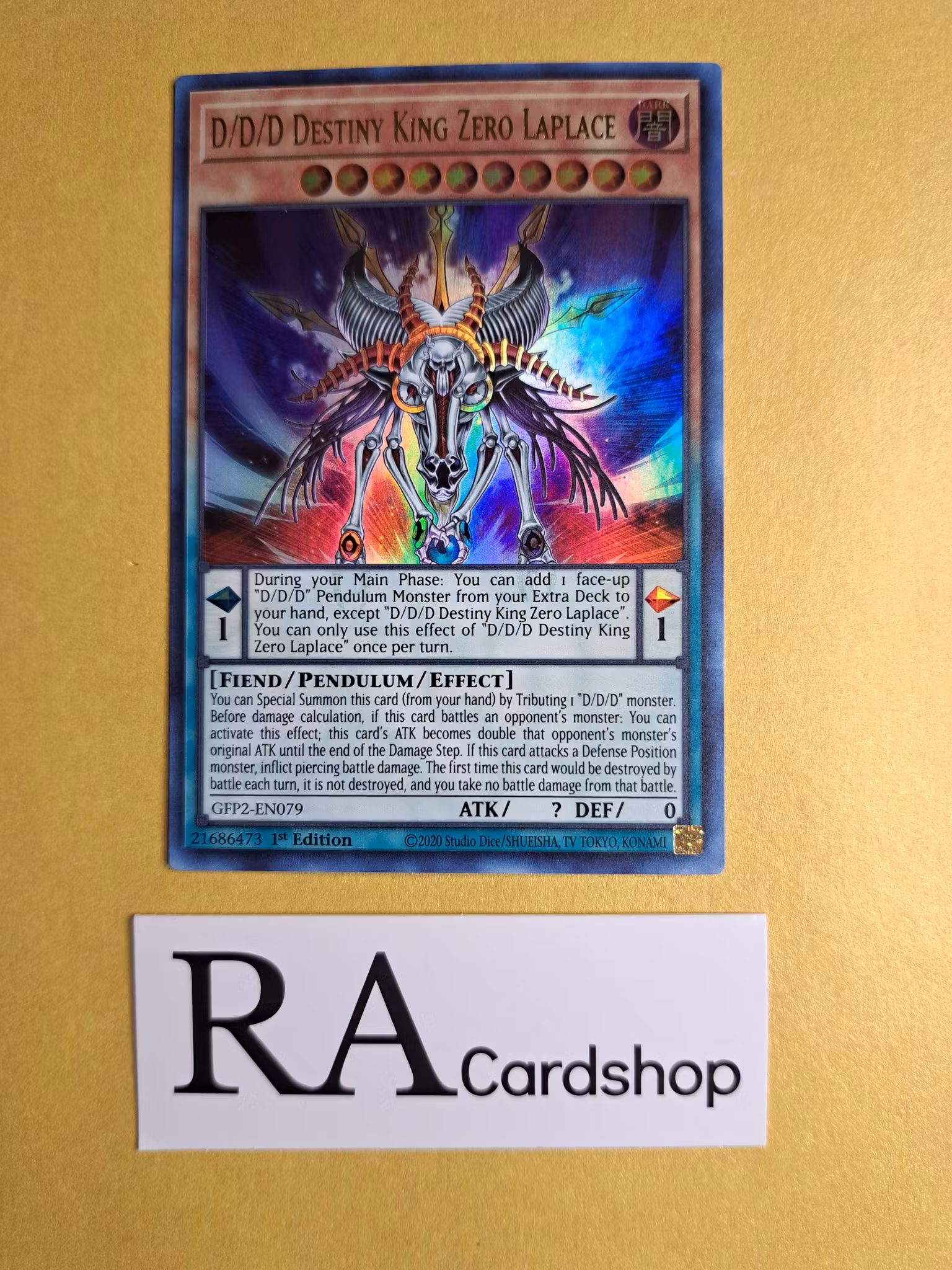 D/D/D Destiny King Zero Laplace 1st Edition EN079 Ghosts From the Past: The 2nd Haunting GFP2 Yu-Gi-Oh