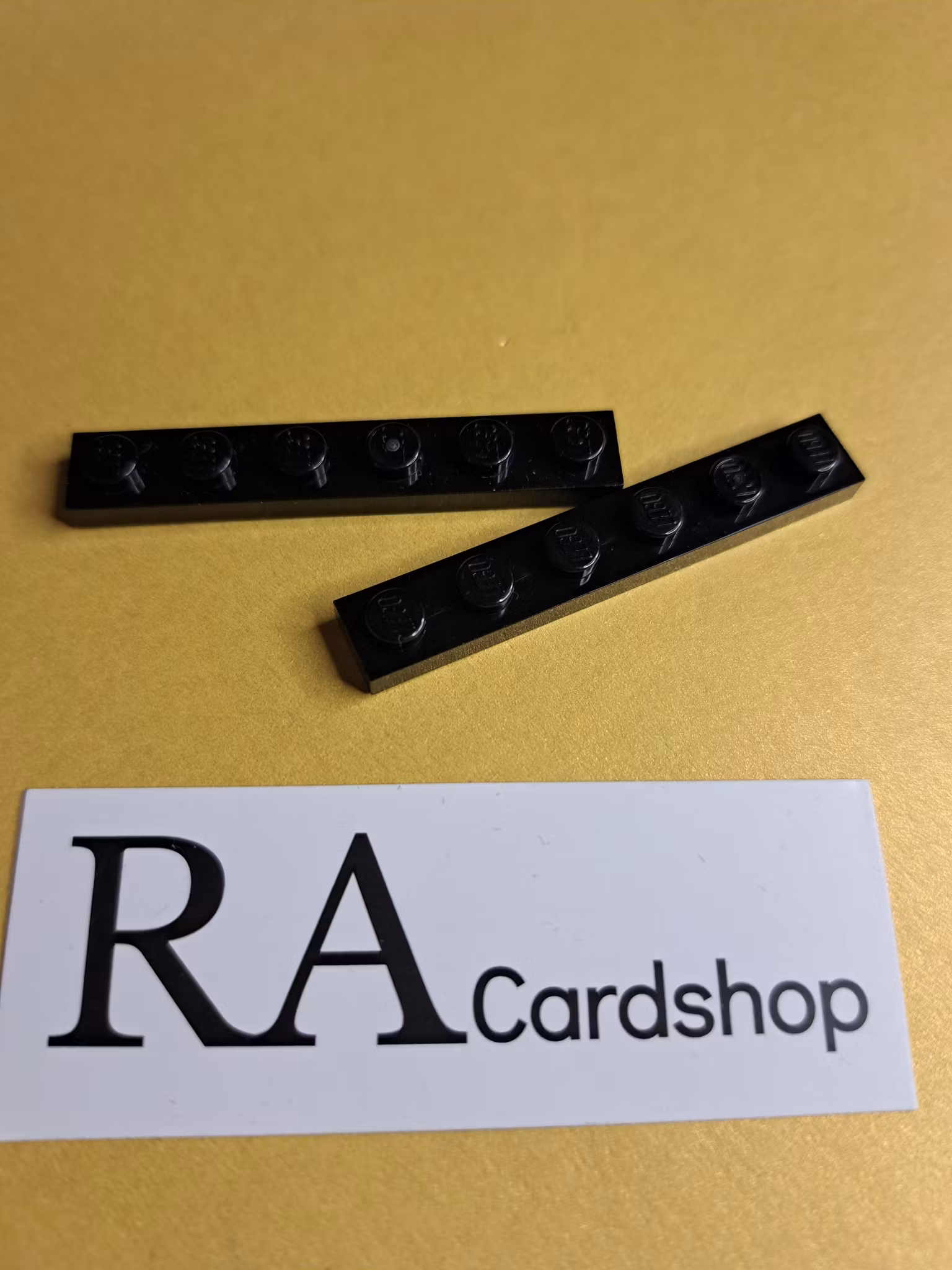 3666 Plate 1 x 6 Svart Lego