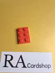 3021 Plate 2 x 3 Röd Lego