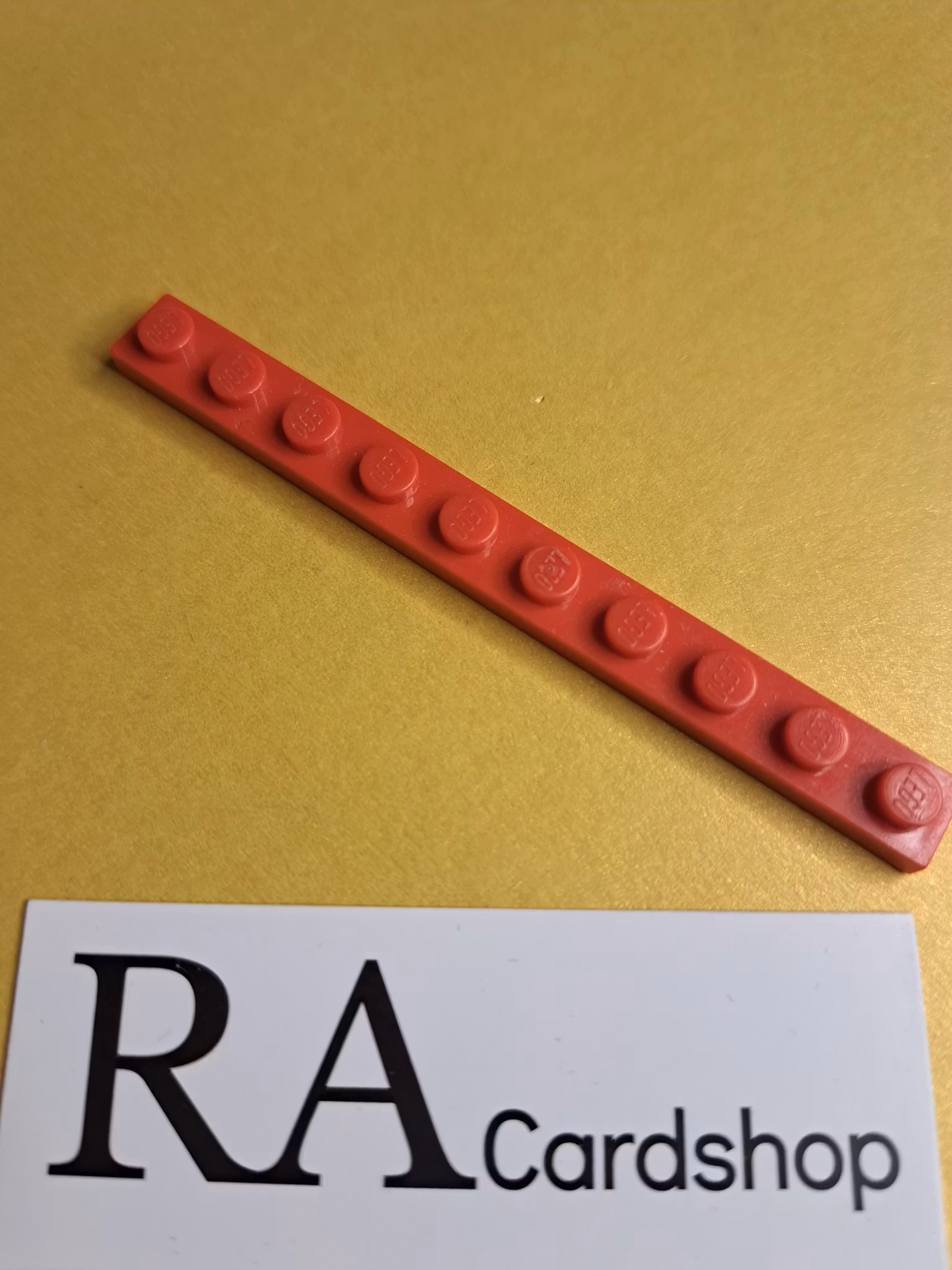 4477 Plate 1 x 10 Röd Lego