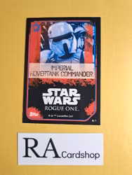 Imperial Hovertank Commander #61 Rogue One Topps Star Wars