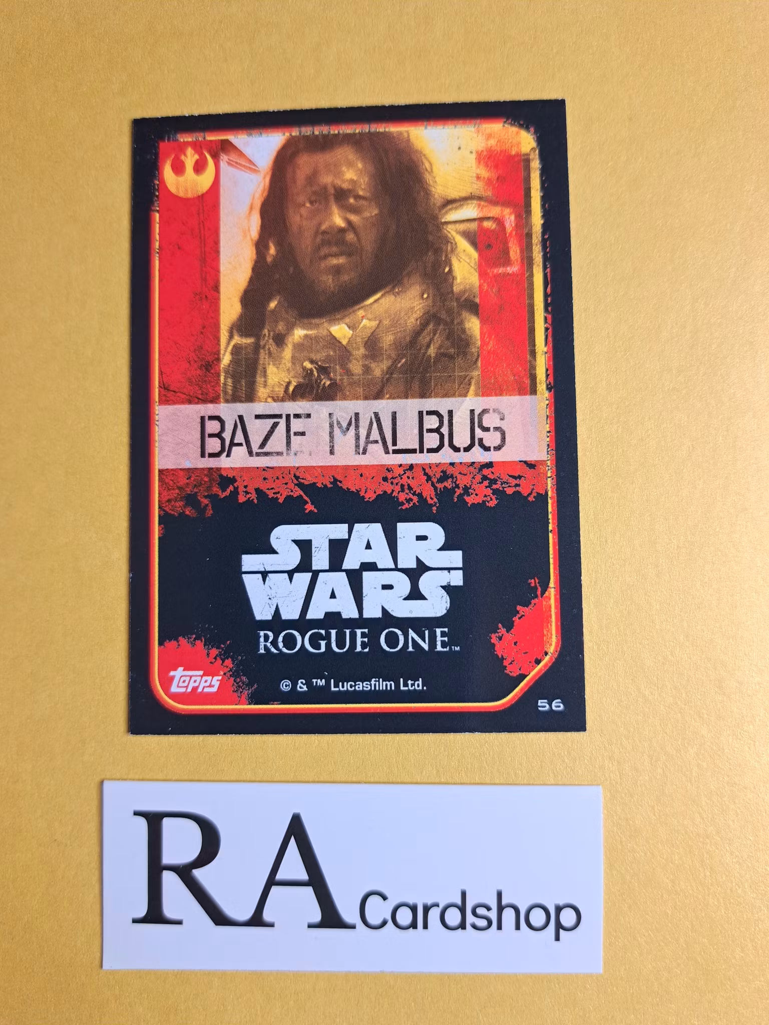 Baze Malbus #56 Rogue One Topps Star Wars