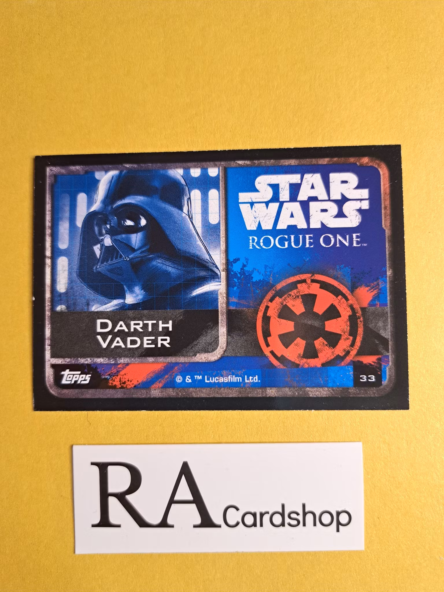 Darth Vader #33 Rogue One Topps Star Wars